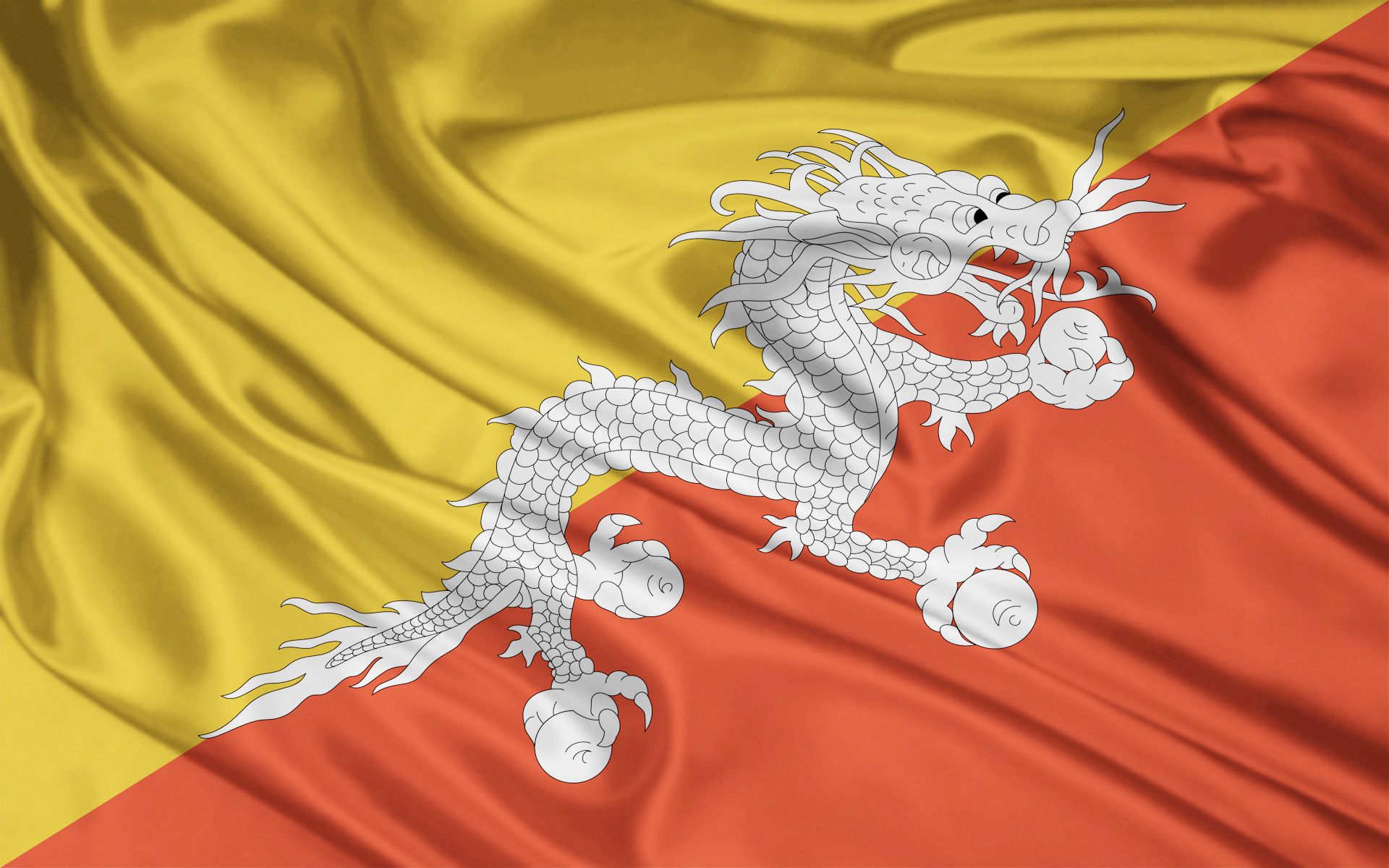 Dragon Bhutan Flag 1920x1200