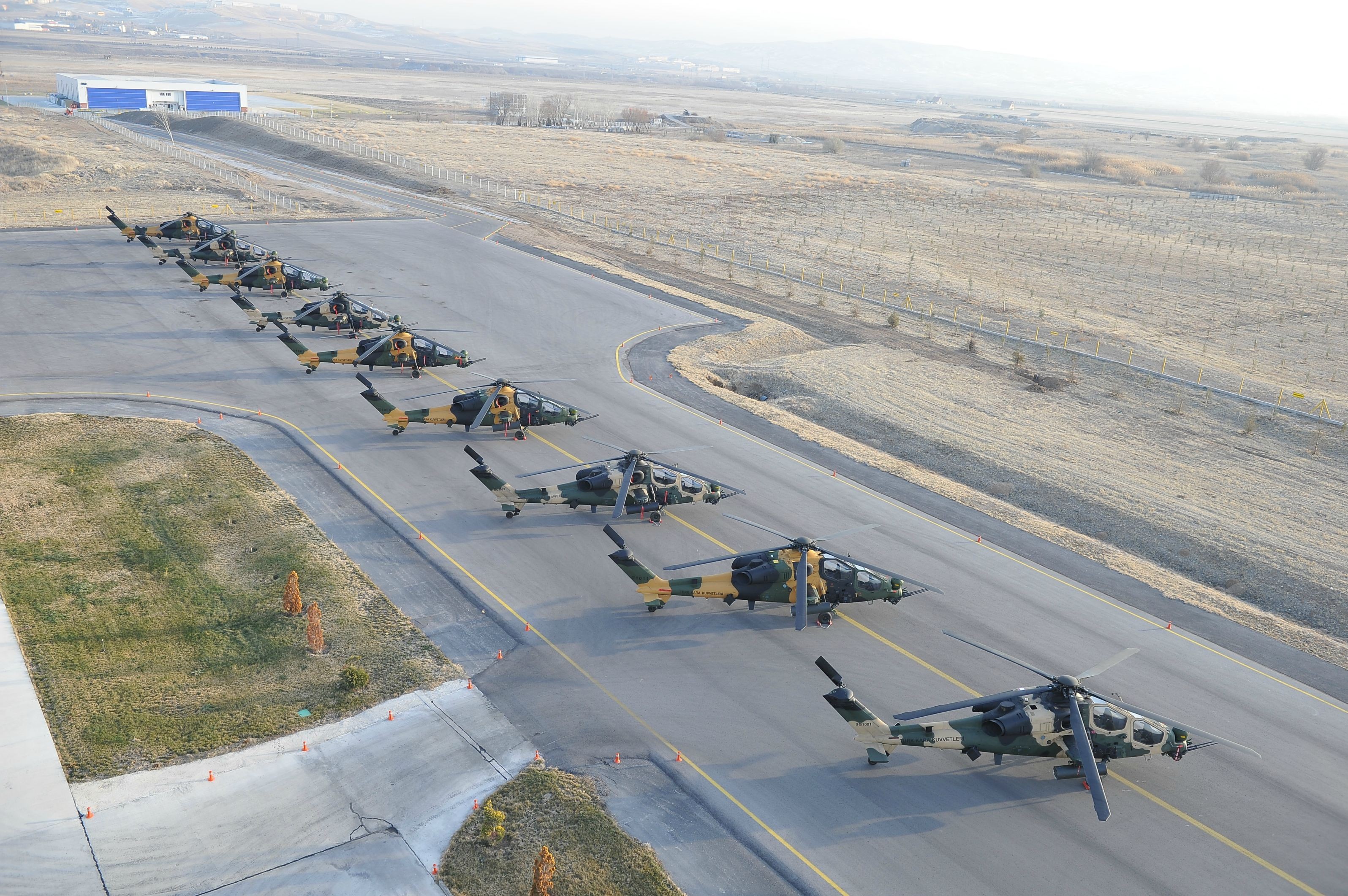 Helicopters TAi AgustaWestland T129 Aircraft Military Aircraft Turkish Armed Forces 3192x2124
