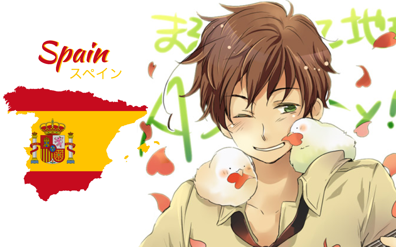 Hetalia Nations Spain Anime Manga 1280x800