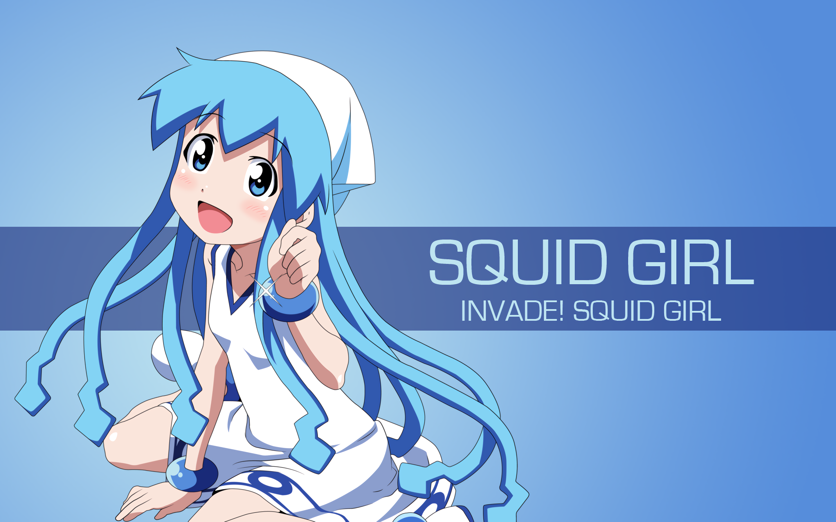 Amazon.com: Squid Girl (Shinryaku Ika Musume) Anime Fabric Wall Scroll  Poster (16x23) Inches.[WP]- Shinryaku- 41: Posters & Prints