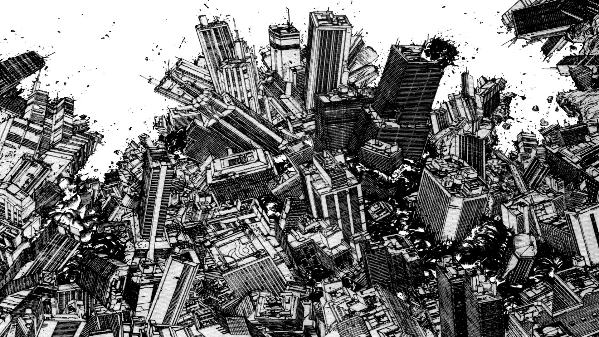 Akira Katsuhiro Otomo Monochrome Factor Manga 1920x1080