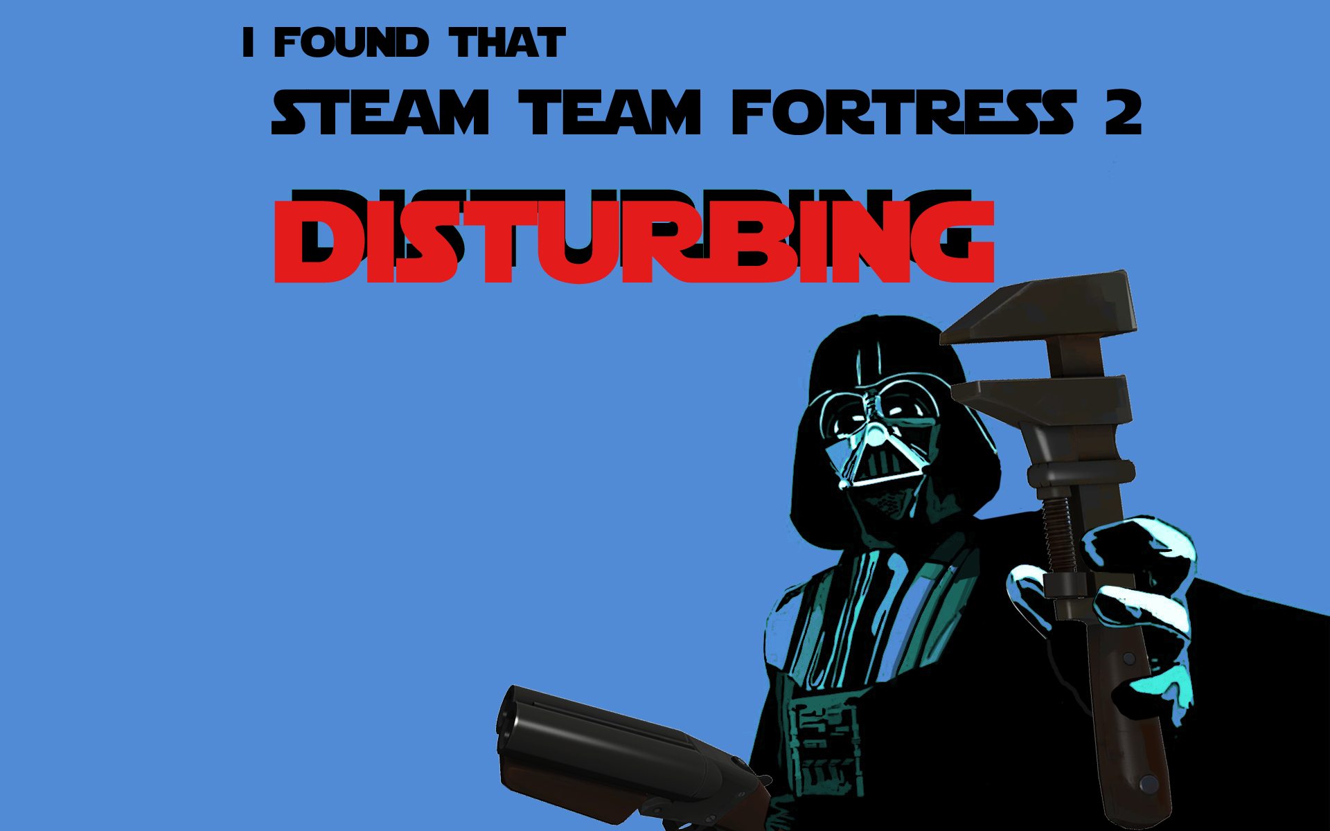 Team Fortress 2 Steam Software Darth Vader Humor Advertisements Pyro Character Star Wars 1920x1200