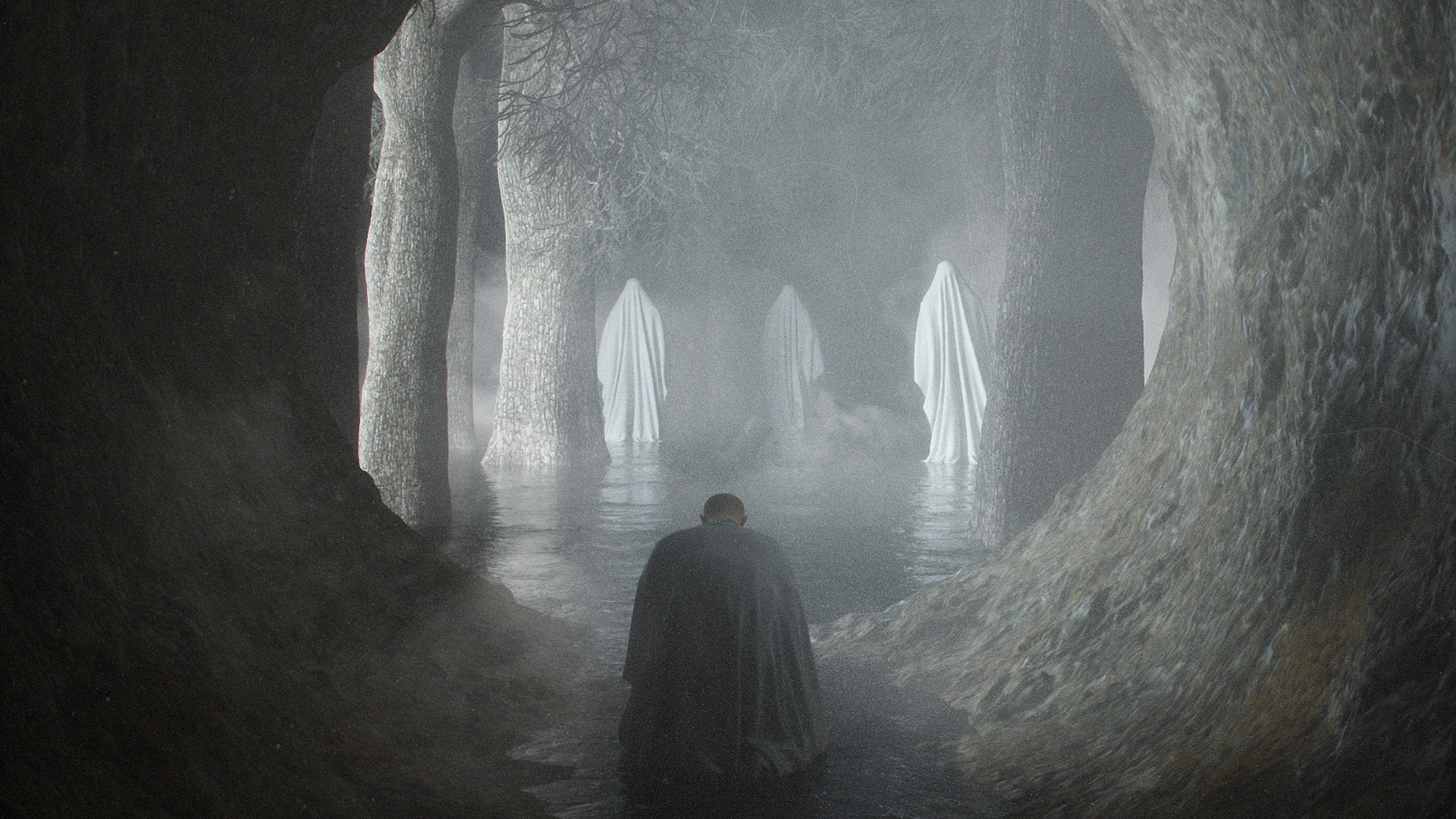 Stuz0r Stuart Lippincott Priest Cinema 4D Dark Lights 1920x1080