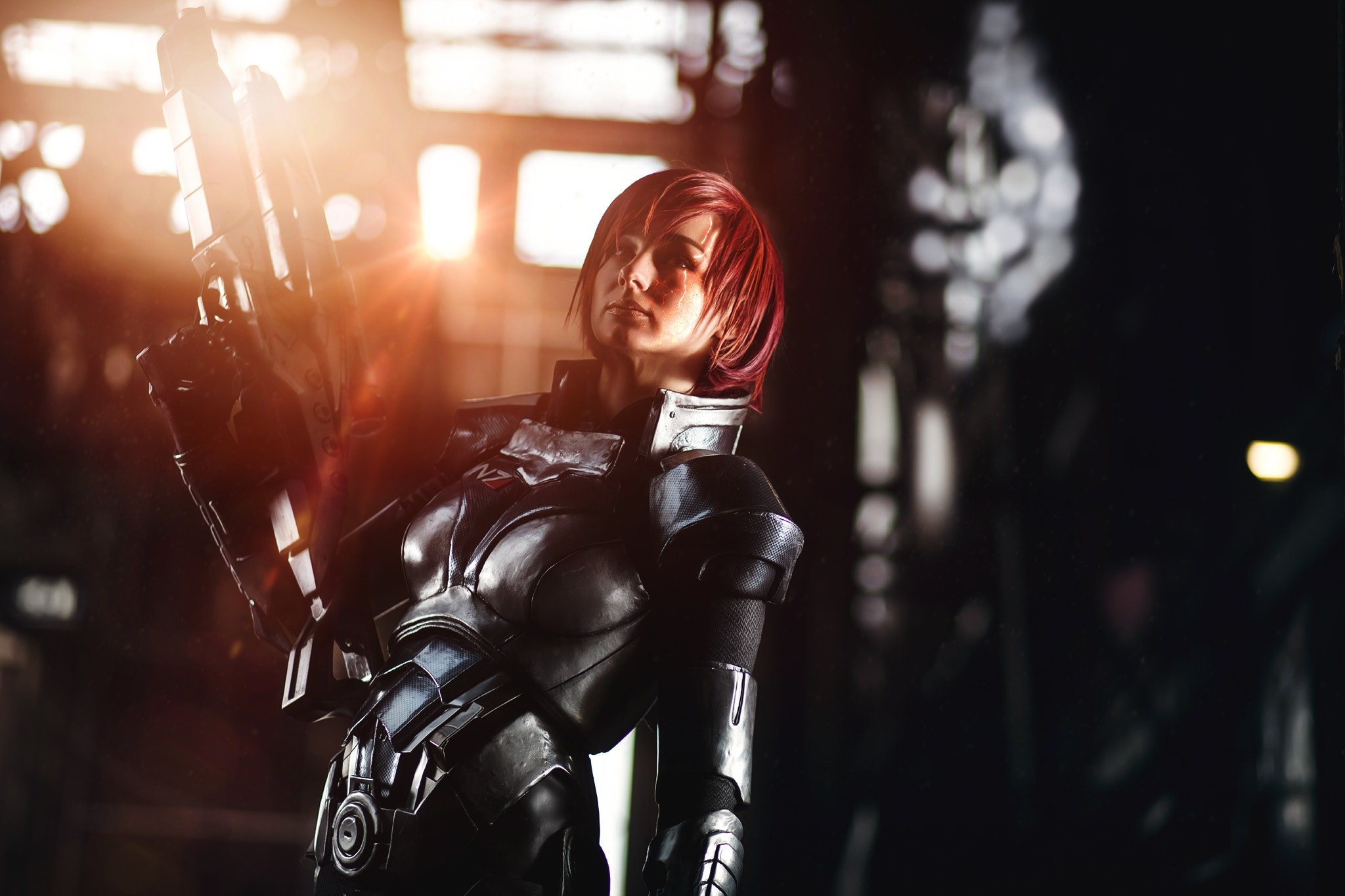 Kieran Kerrigan Mass Effect Video Games Cosplay 500px Women Model Jane Shepard 2048x1365