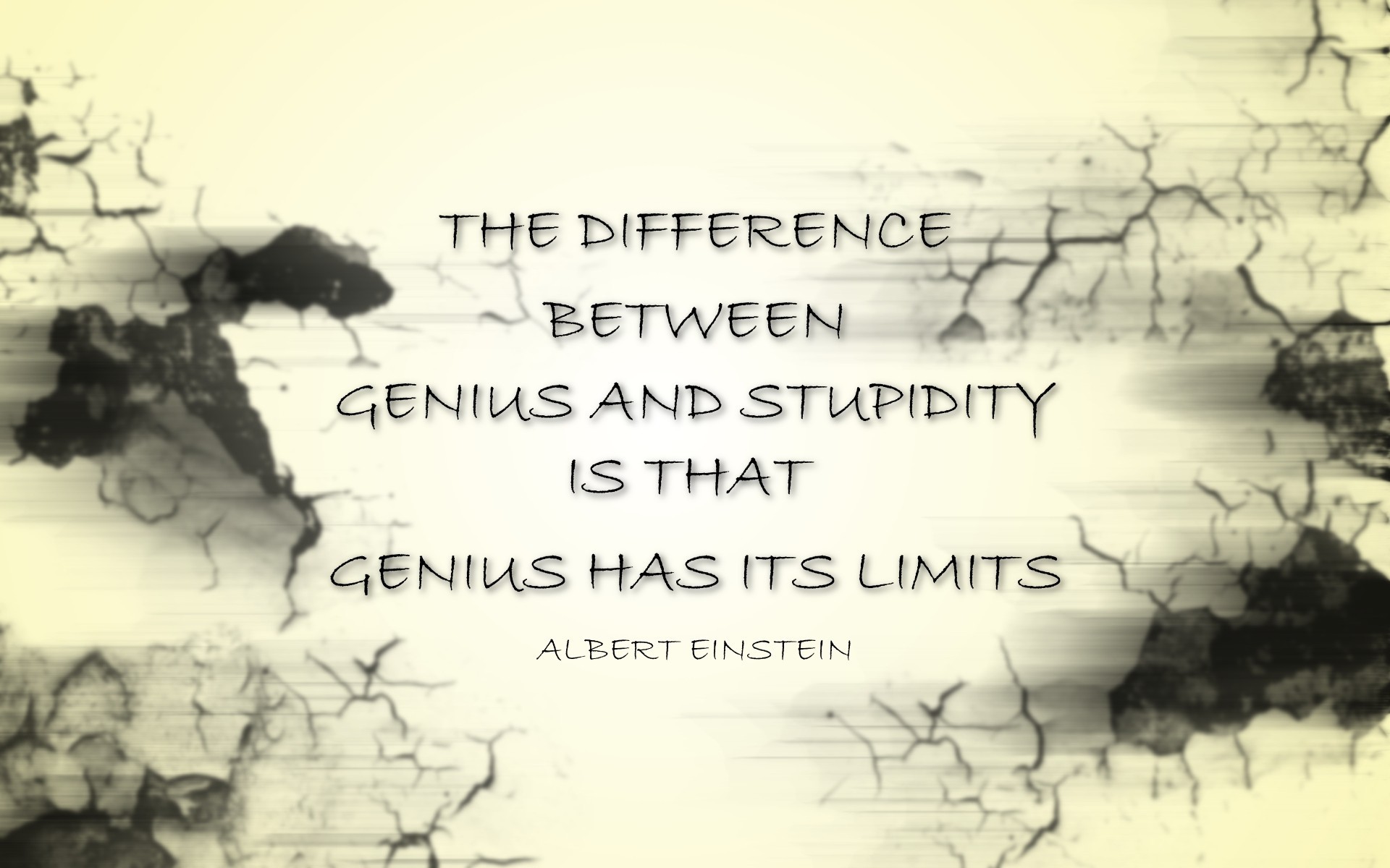 Typography Albert Einstein 1920x1200
