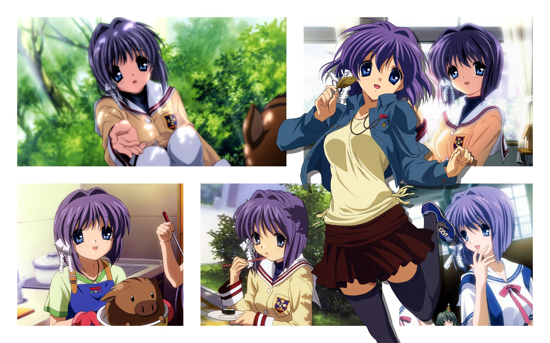 Clannad Anime Girls Fujibayashi Ryou 1920x1200