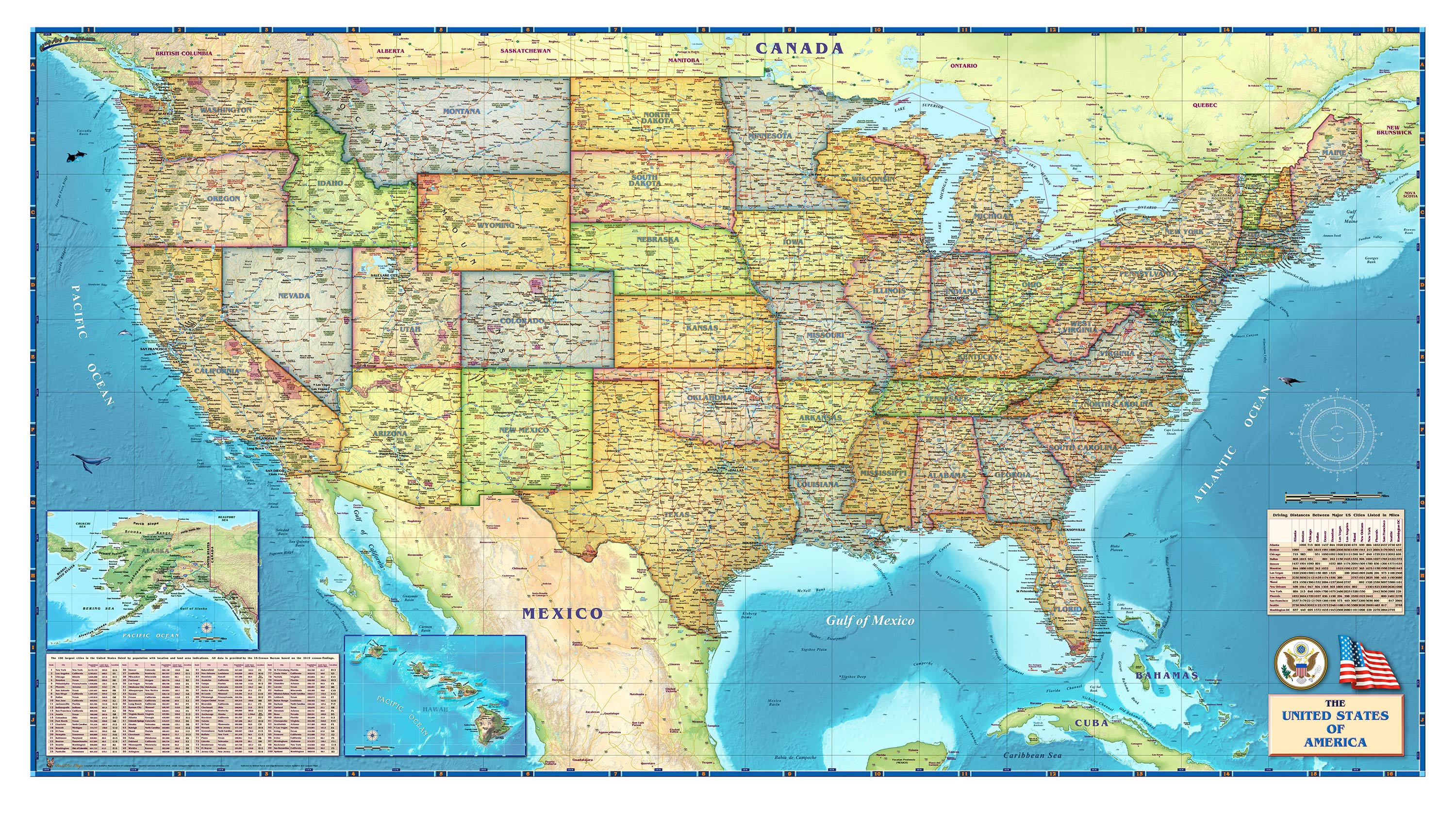 United States Of America Map Usa Map USA Map 3000x1679