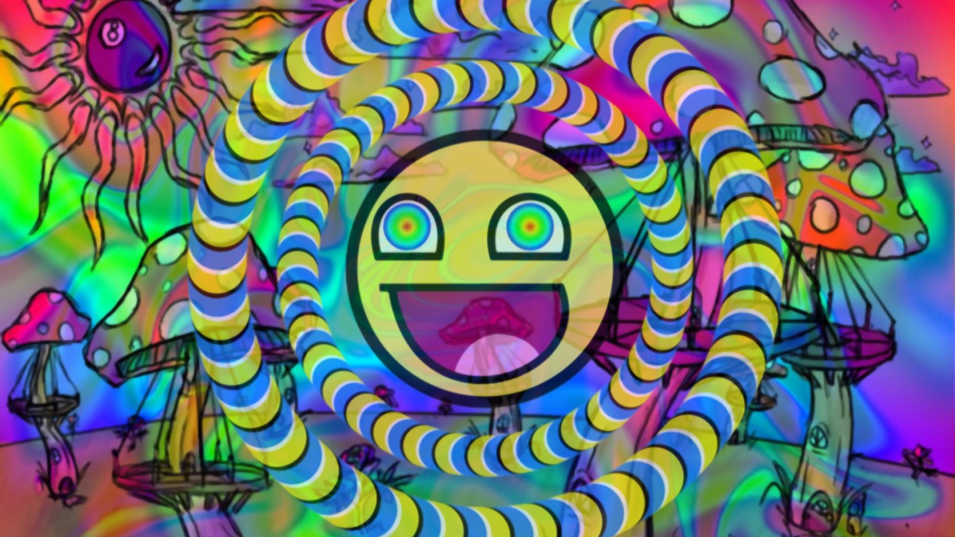 Emoticons Abstract Magic Mushrooms 1920x1080