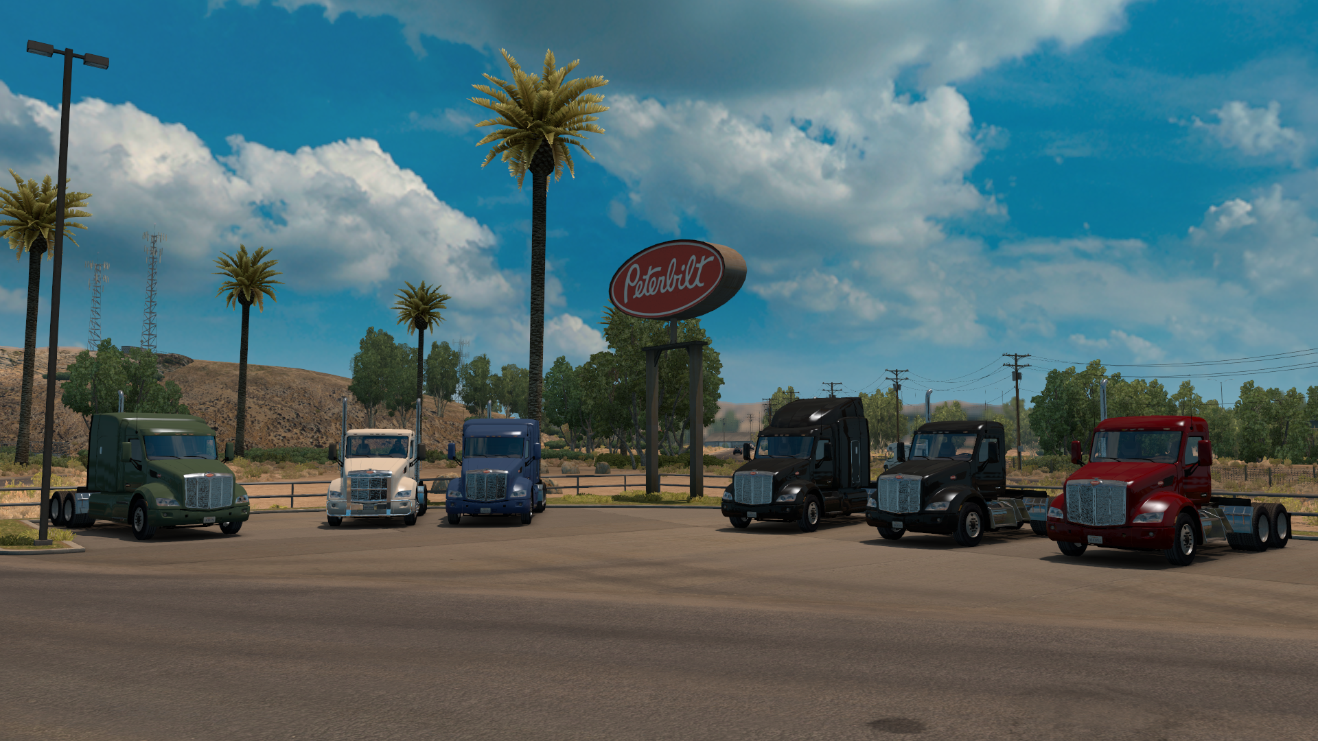 American Truck Simulator ATS Trucks Peterbilt Kenworth 1920x1080