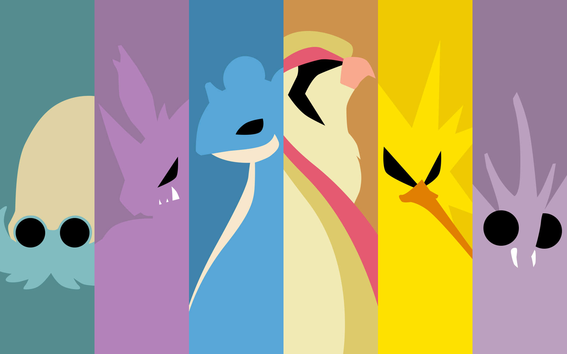 Pokemon Collage Colorful Anime 1920x1200