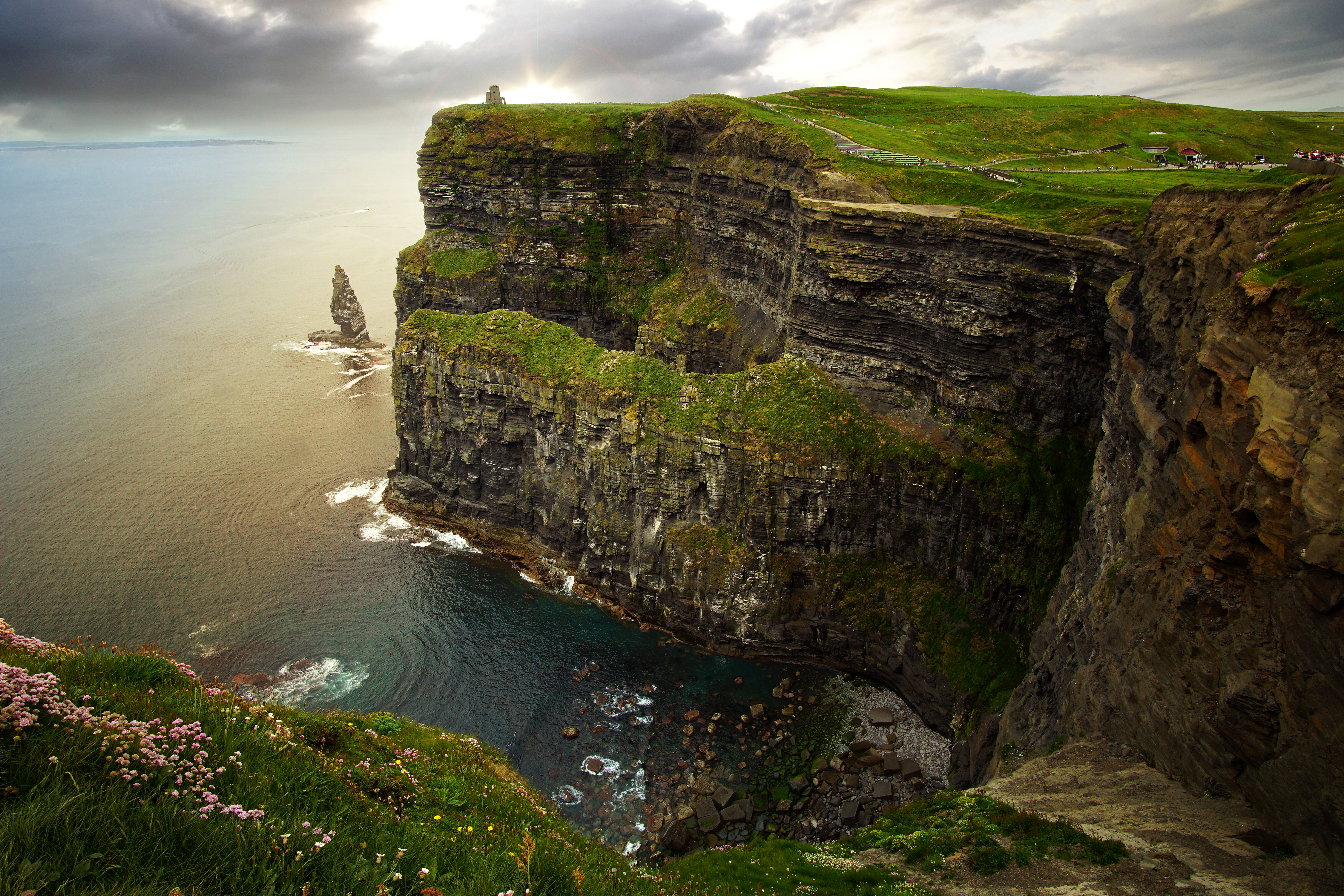 Coast Ireland Rock Cliff Ocean Sea Cliffs Of Moher 4500x3000
