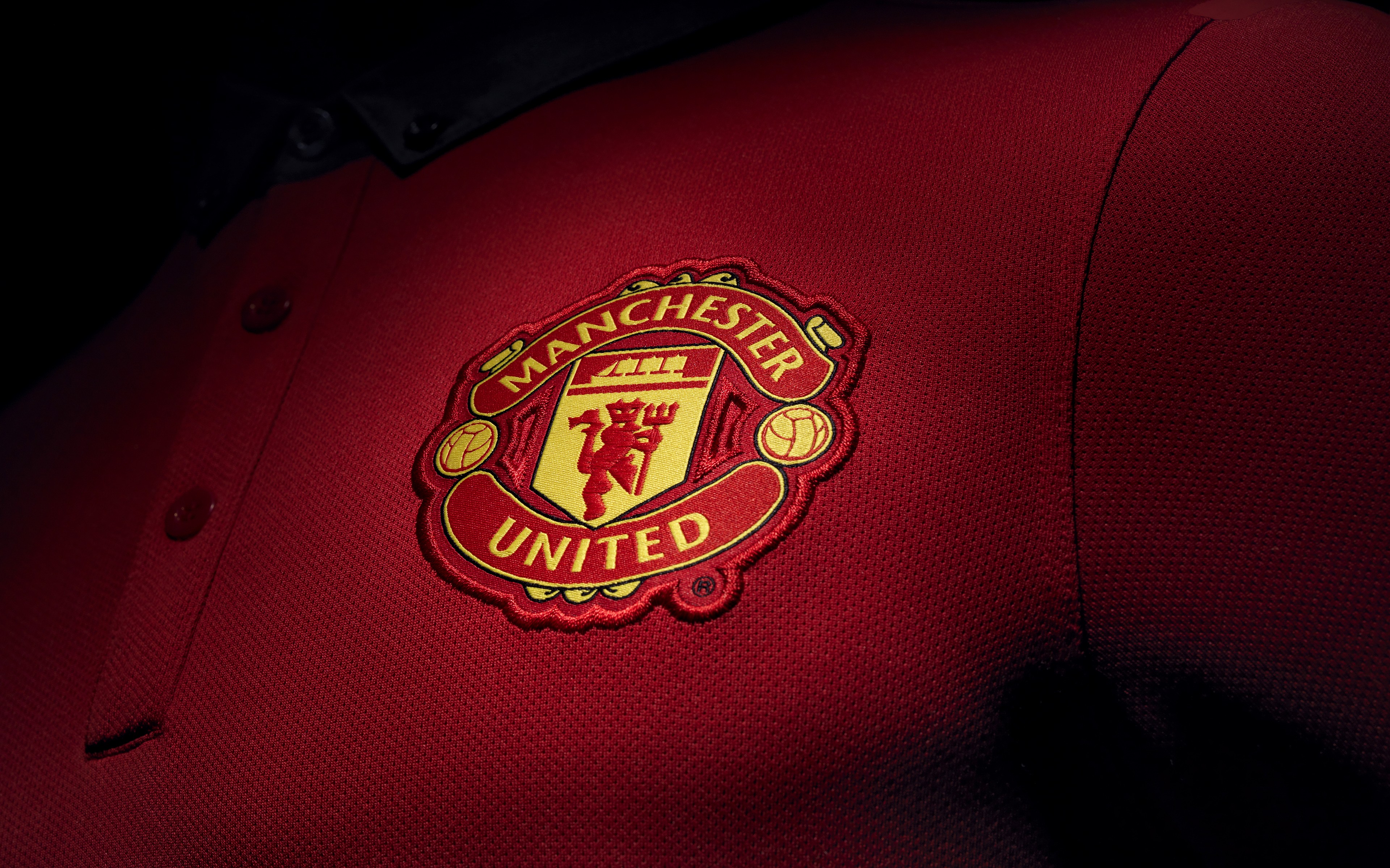 Manchester United Logo Sports Jerseys Soccer Clubs Premier League 3840x2400