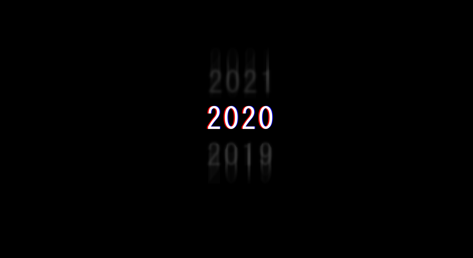 New Year Happy Dark Simple Minimalism 2019 Year 2021 Year 2020 Year Numbers 1980x1080