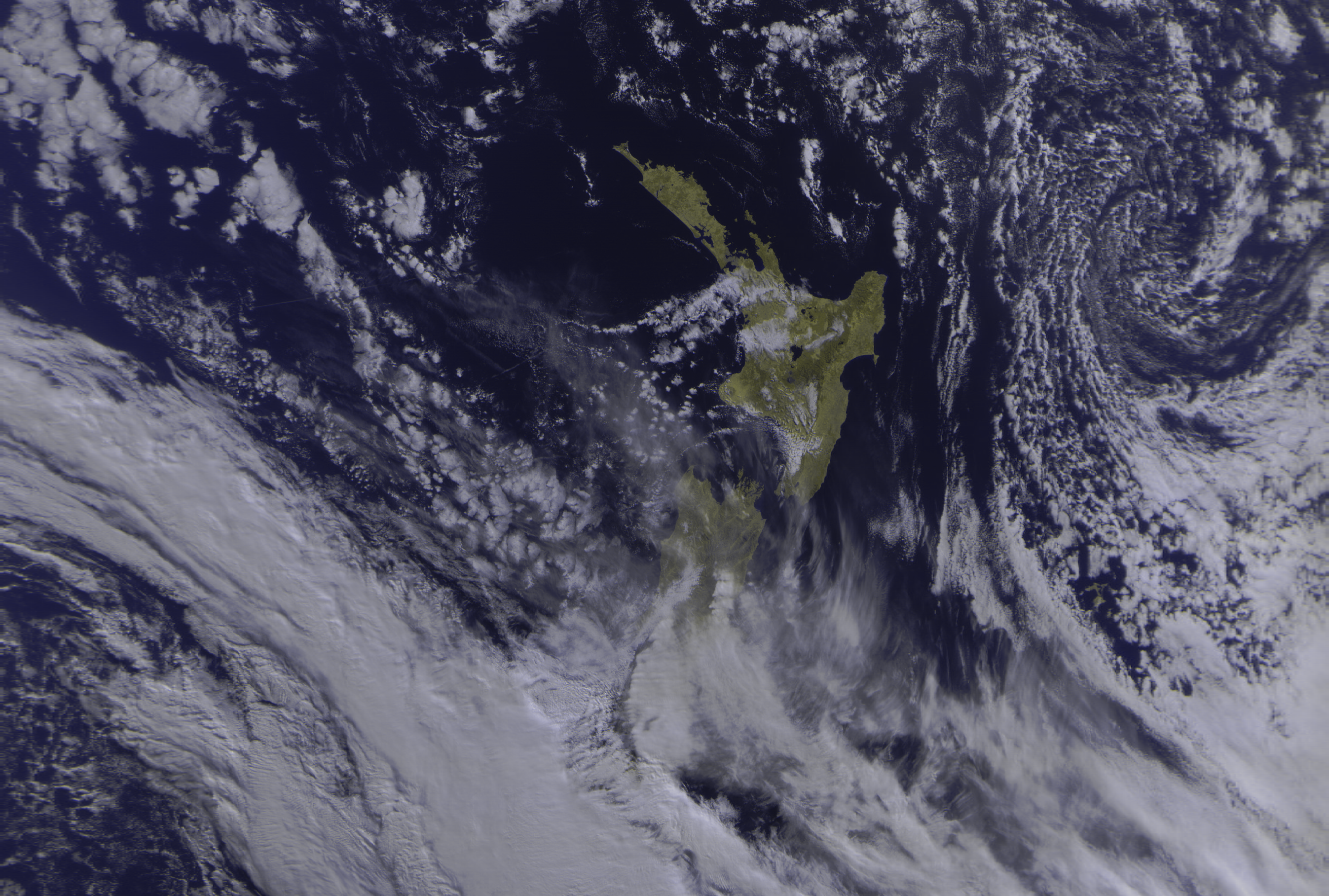 New Zealand Meteor M N2 Satellite Imagery Space 2694x1816