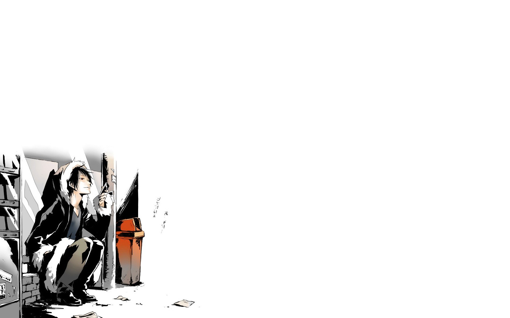 Anime Durarara Anime Boys White Background Orihara Izaya 1680x1050