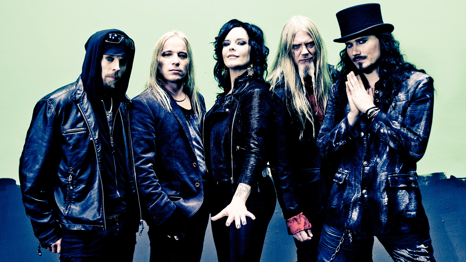 Nightwish Jukka Nevalianen Emppu Vuorinen Anette Olzon Marco Hietala Tuomas Holopianen 1920x1080