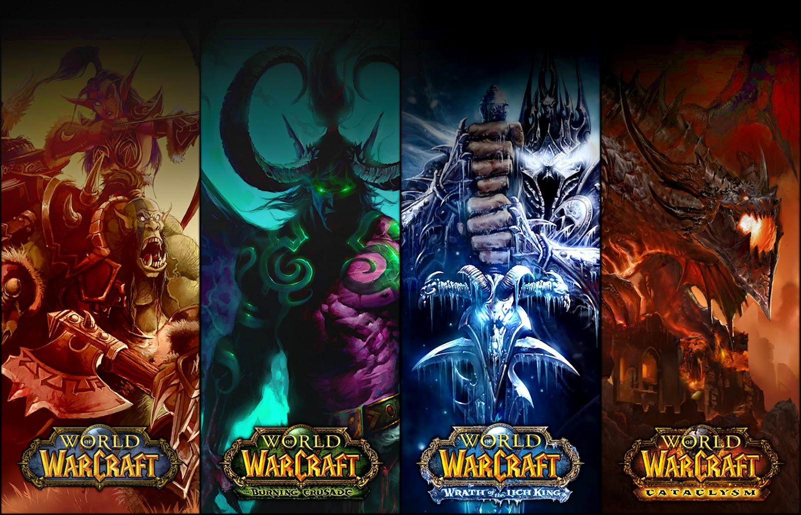 World Of Warcraft Illidan Stormrage Deathwing Lich King World Of Warcraft Wrath Of The Lich King Wor 1600x1029