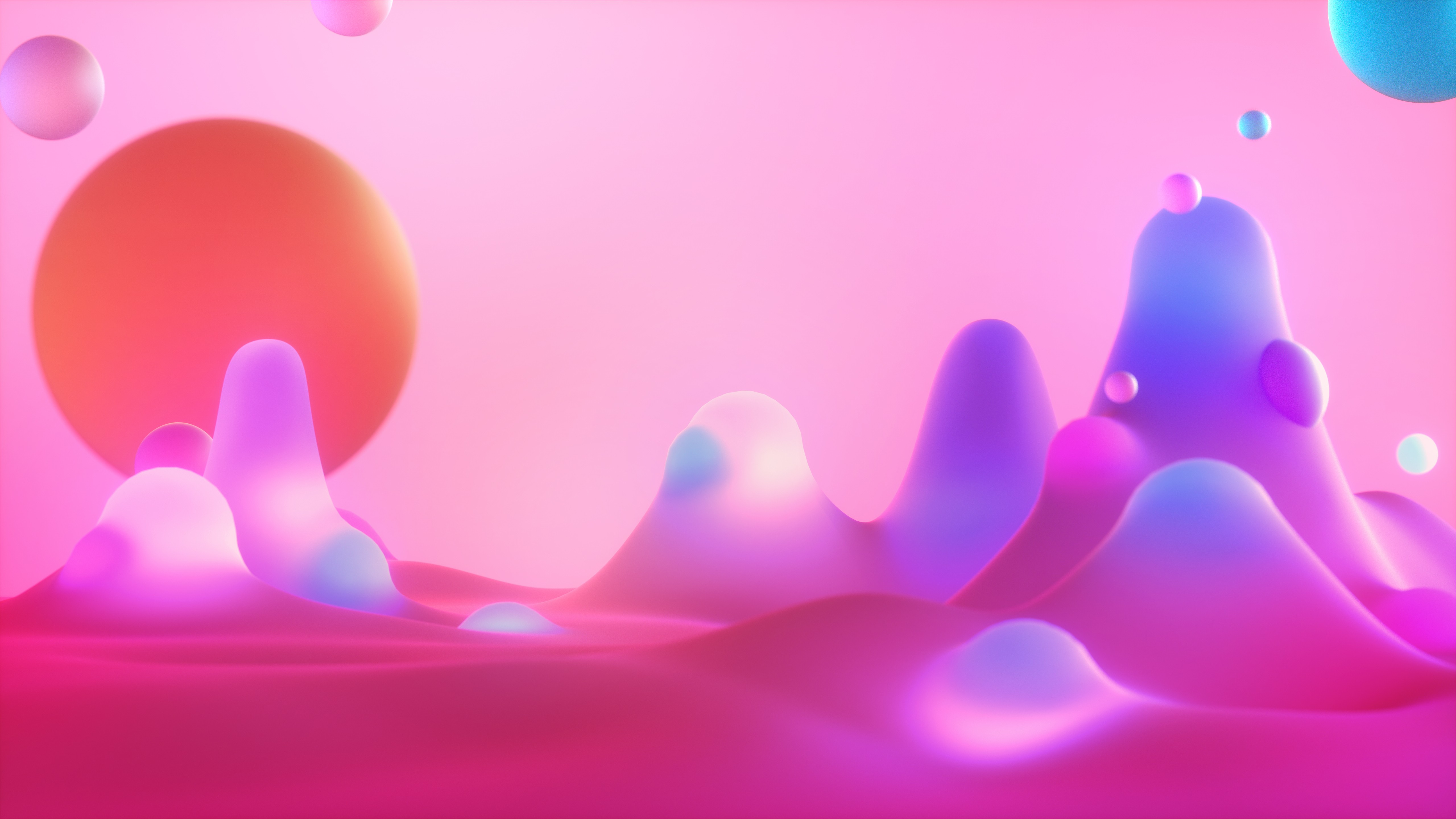 Opera Browser Neon Colorful Render 5120x2880