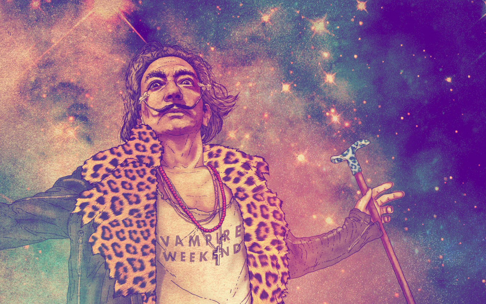 Salvador Dali People Trippy Sci Fi Space Stars Nebula 1920x1200