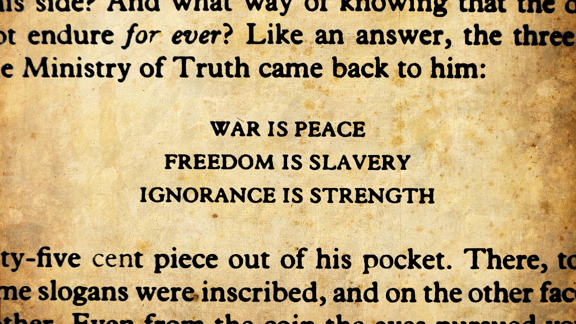 1984 George Orwell Books Quote 1984 1920x1080