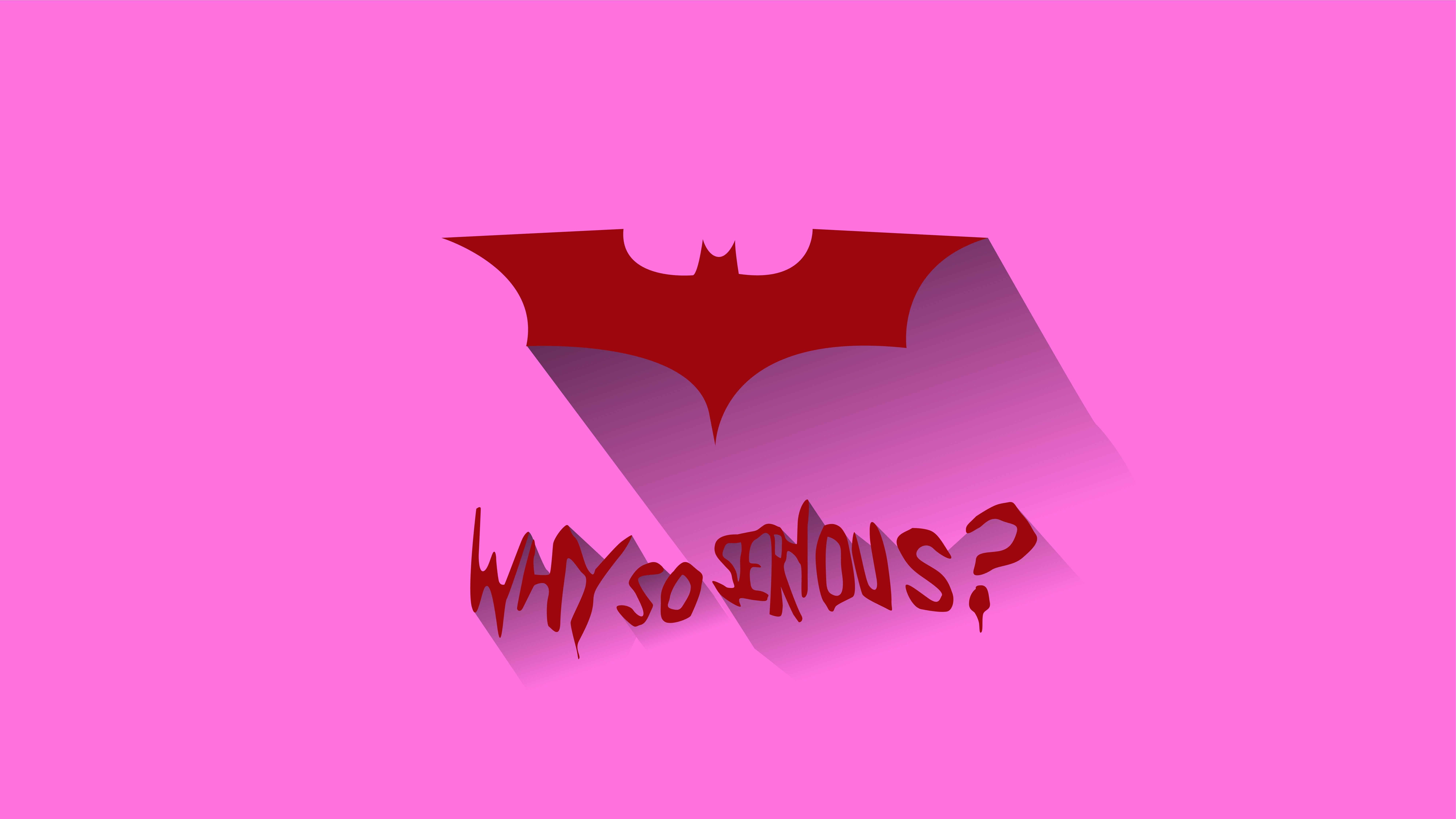 Joker Batman Logo Batman Begins Batman Vector Simple Pink 8001x4501