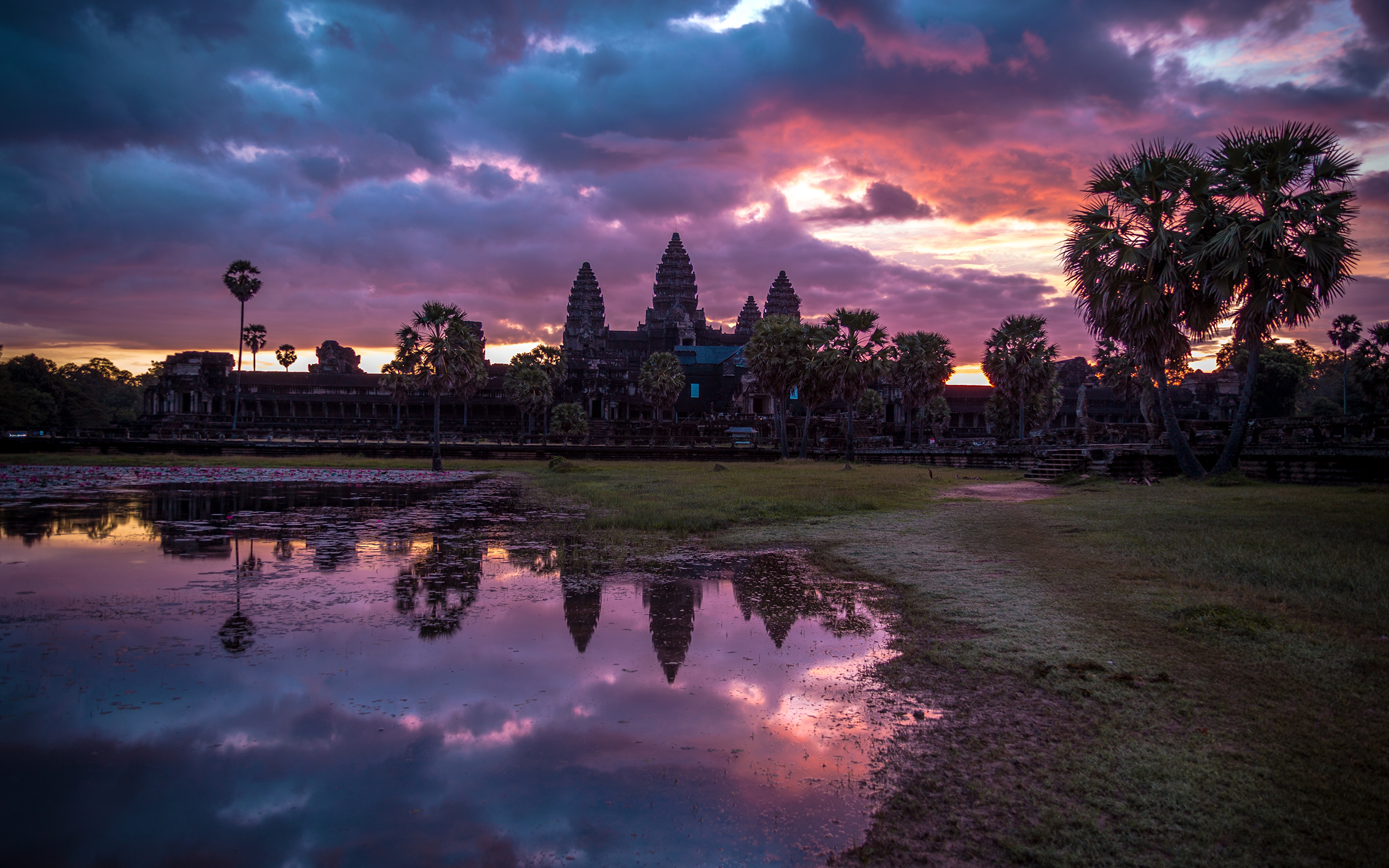 Angkor Wat Cambodia Hinduism Temple 3840x2400