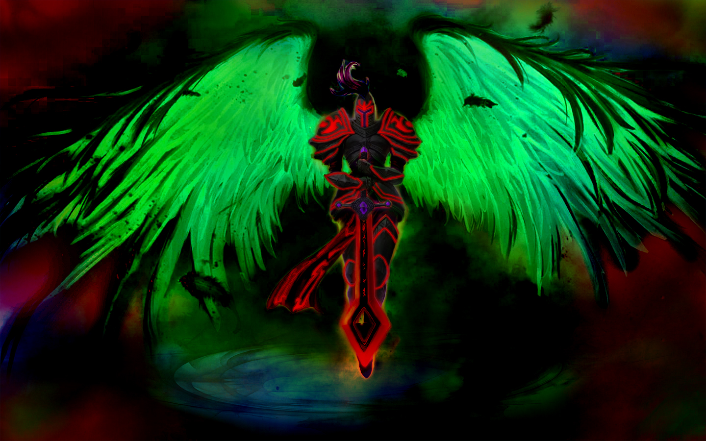Kayle League Of Legends Angel Dark Angel League Of Legends 1440x900