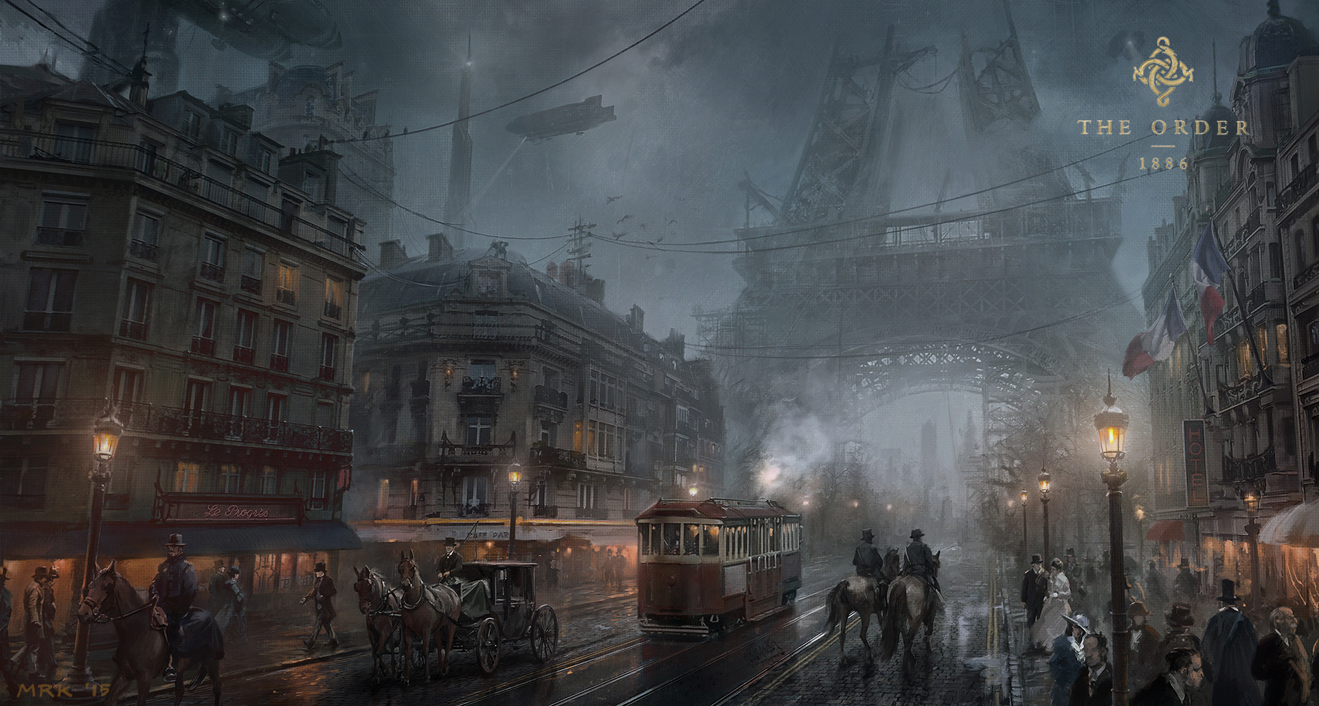 The Order 1886 Paris Video Games Eiffel Tower Victorian Horse 1920x1028