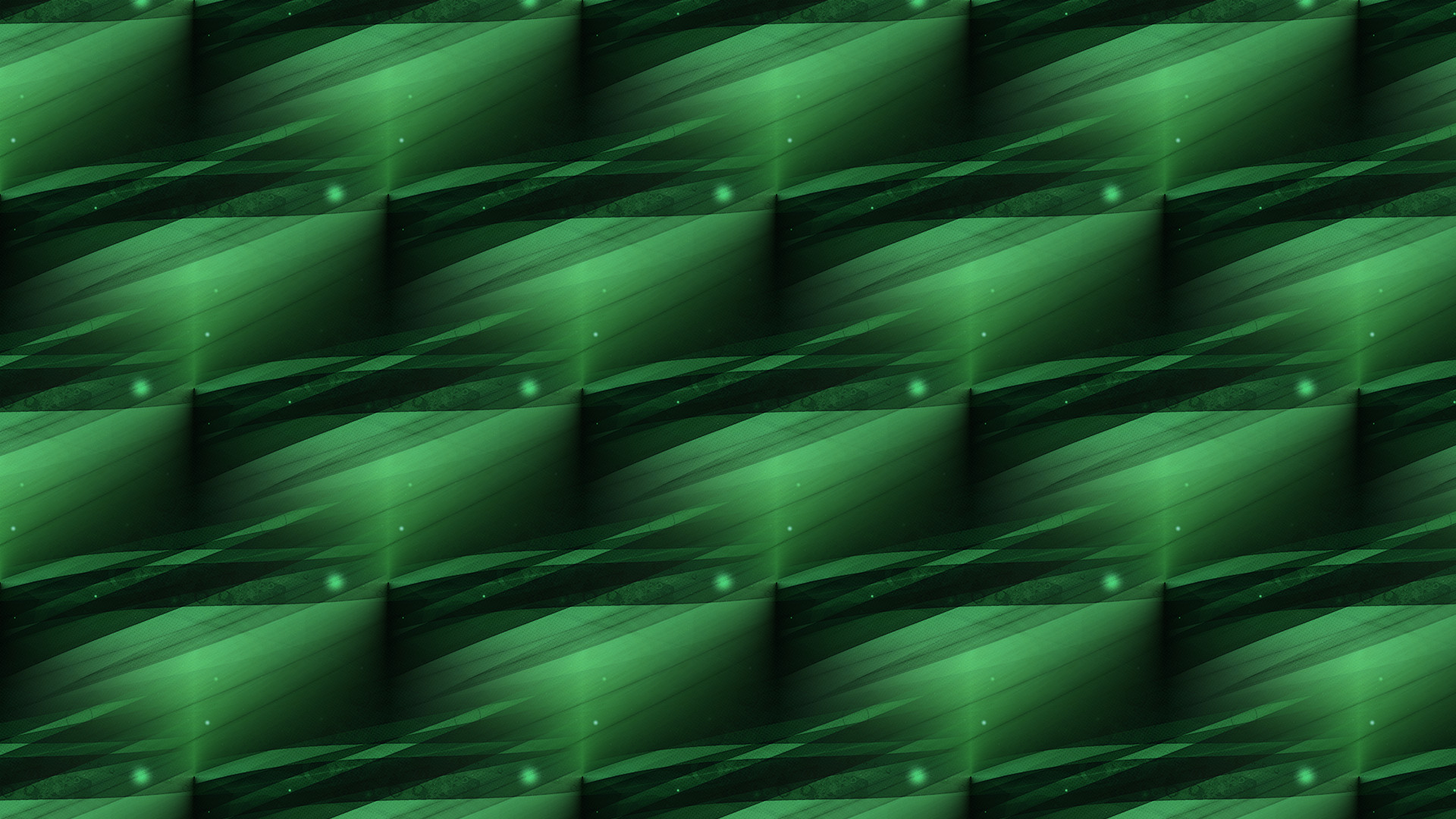 Abstract Pattern Digital Art 3D Fractal Green 1920x1080