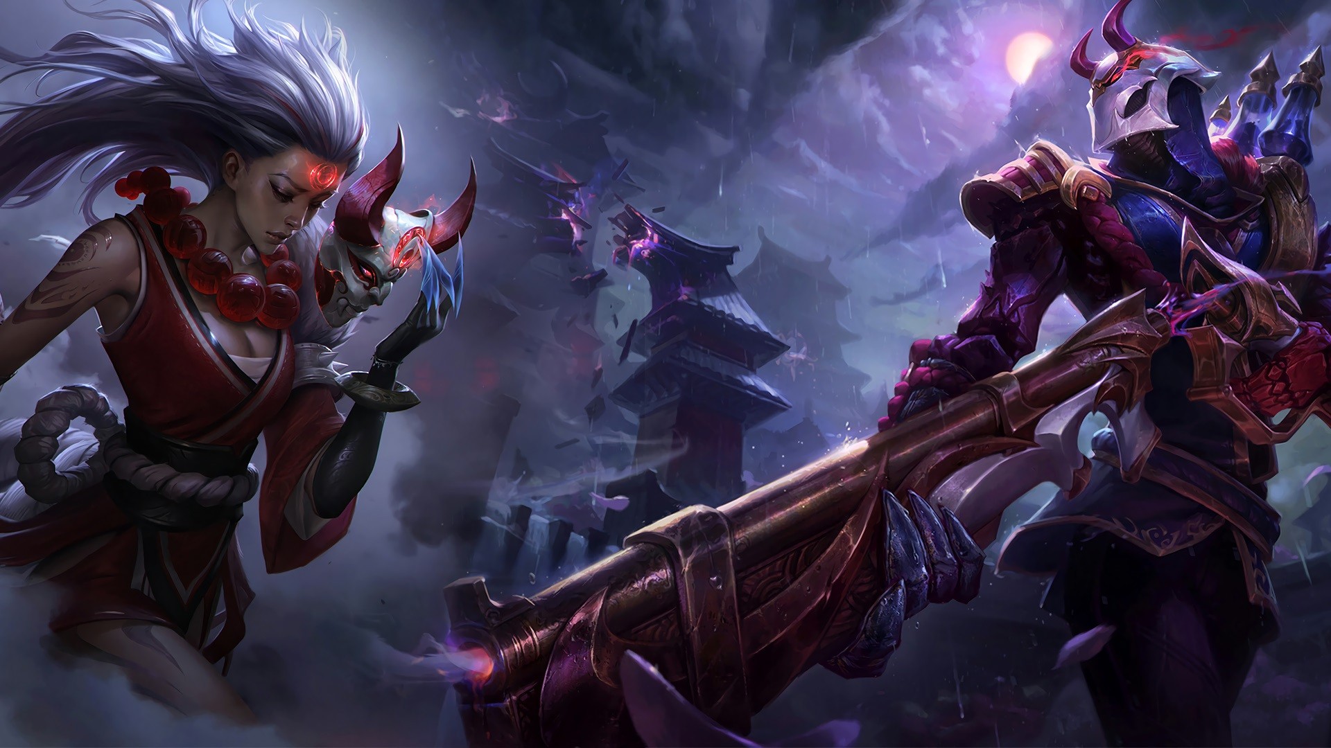 League Of Legends Diana Blood Moon ADC Jhin 1920x1080