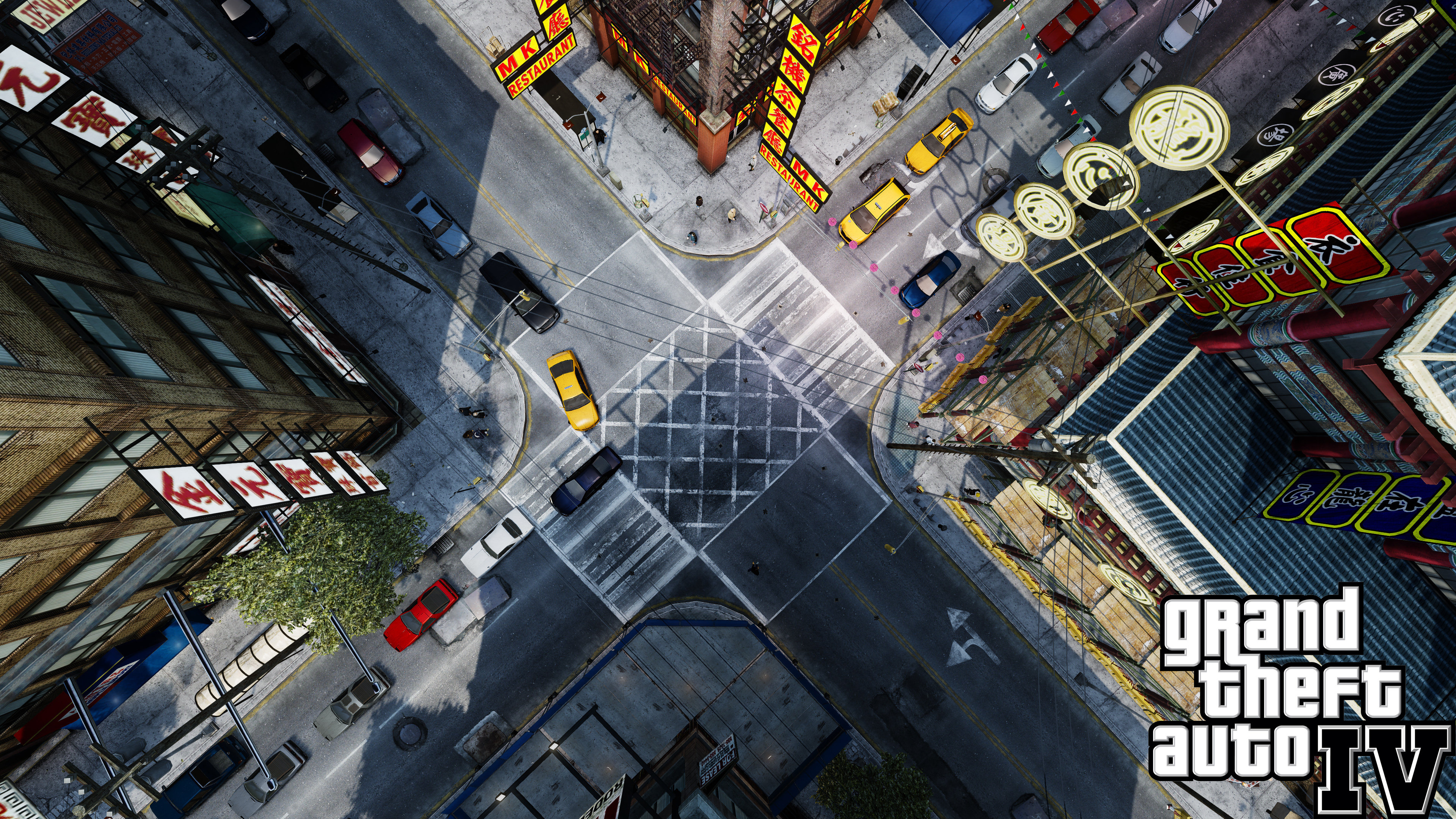 GTA 4 Traffic Liberty City 4K Video Games PC Gaming 3840x2160