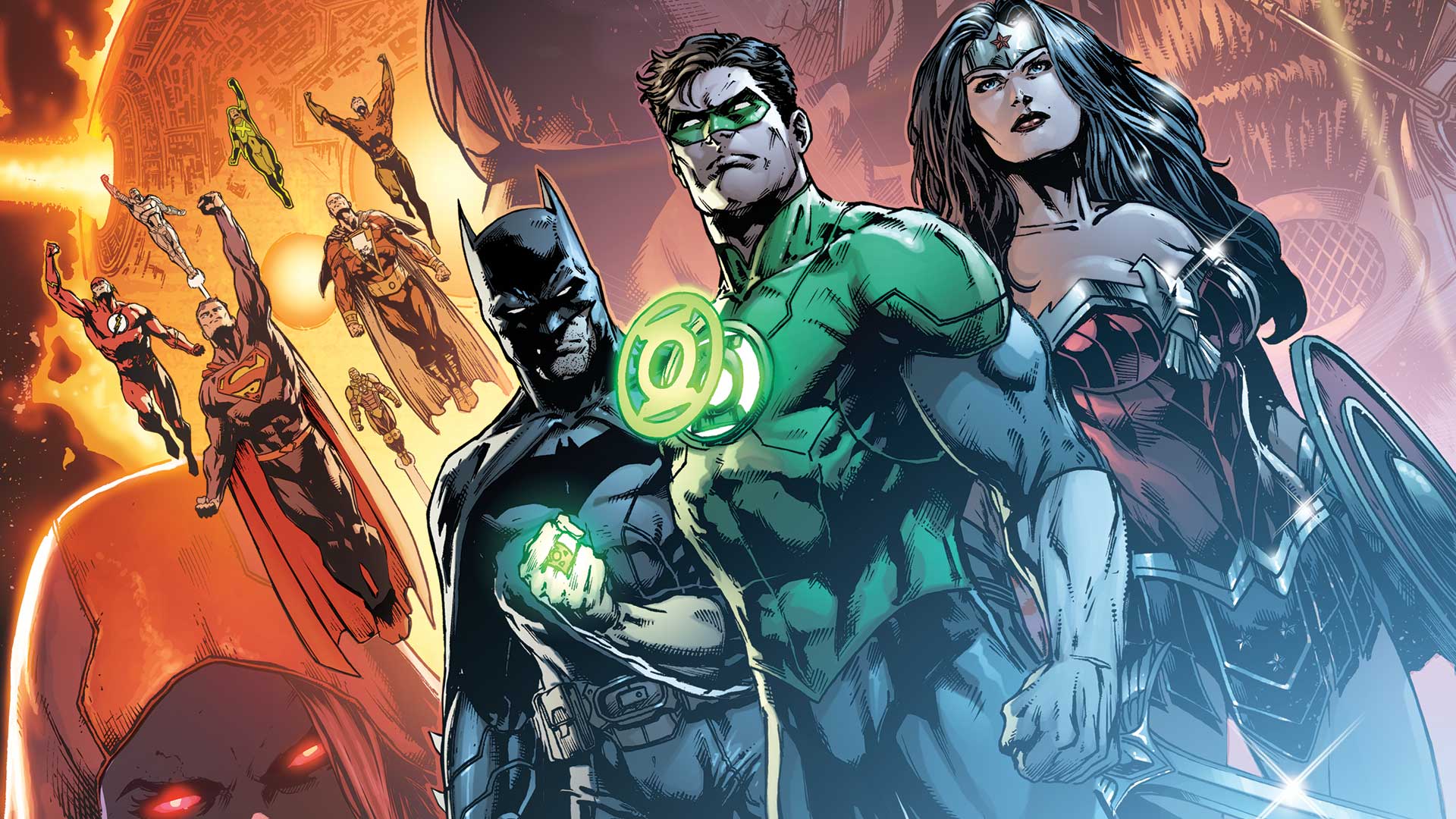 Justice League Wonder Woman Green Lantern Batman Superman Flash Aquaman  Shazam DC Comics Captain Mar Wallpaper - Resolution:1920x1080 - ID:127223 -  