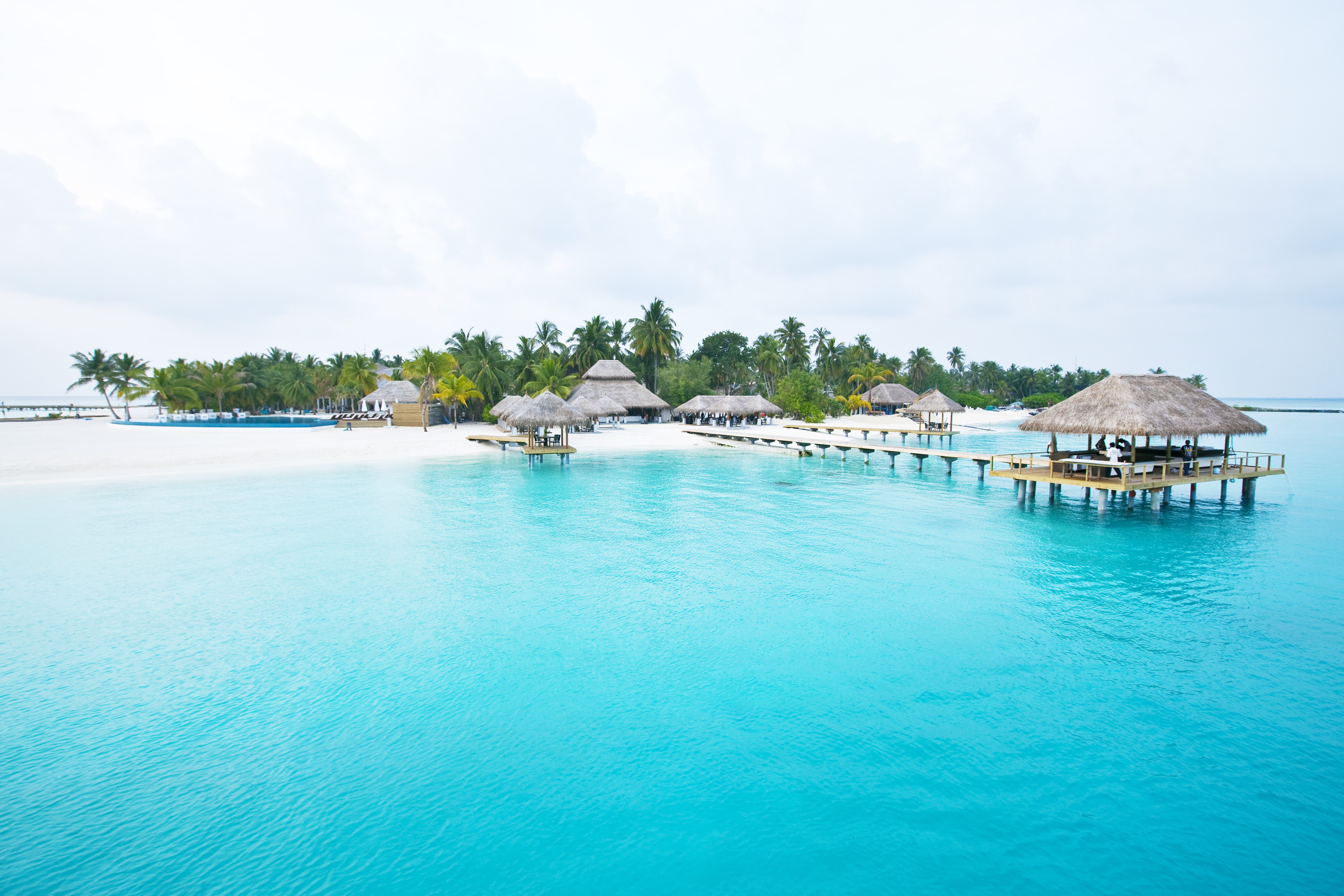 Landscape Island Island Tropical Resort Sea Pavilion 5616x3744