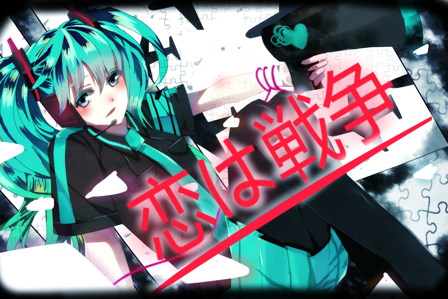 Hatsune Miku Song Illustration Love Is War Vocaloid 1800x1200
