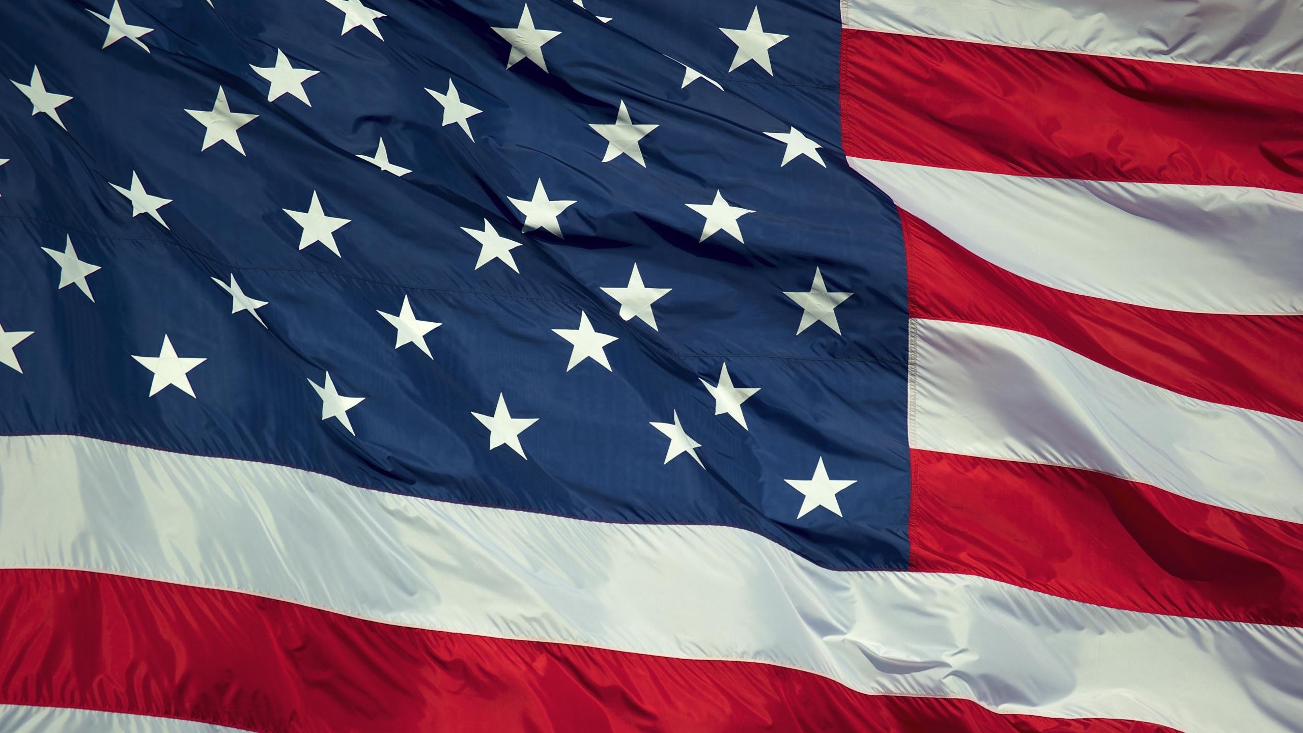 American Flag Flag Stars And Stripes 2560x1440