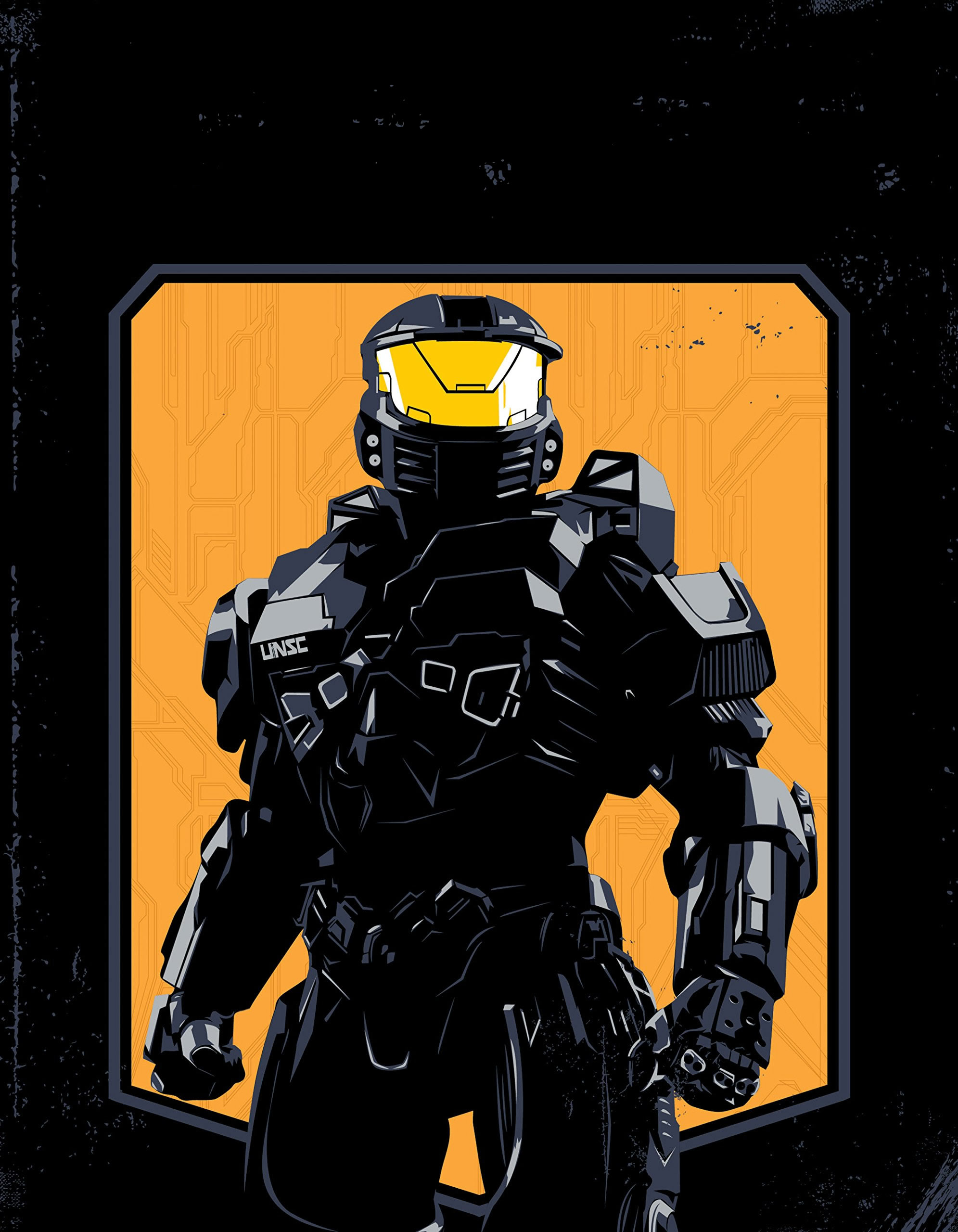 Spartan Ii Halo Video Games Science Fiction Video Game Art Yellow Vertical Spartans Halo 1991x2560