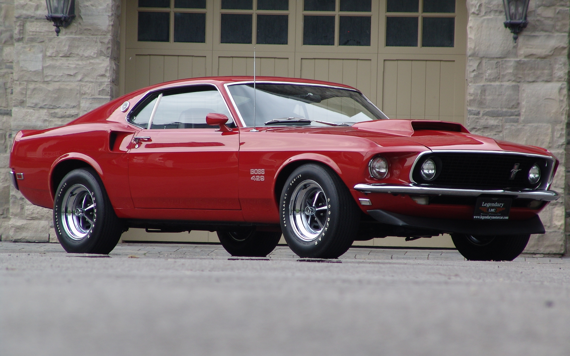 Ford Ford Mustang Boss 429 Mustang Muscle Car Ford Mustang Boss 429 Fastback Red Car 1920x1200