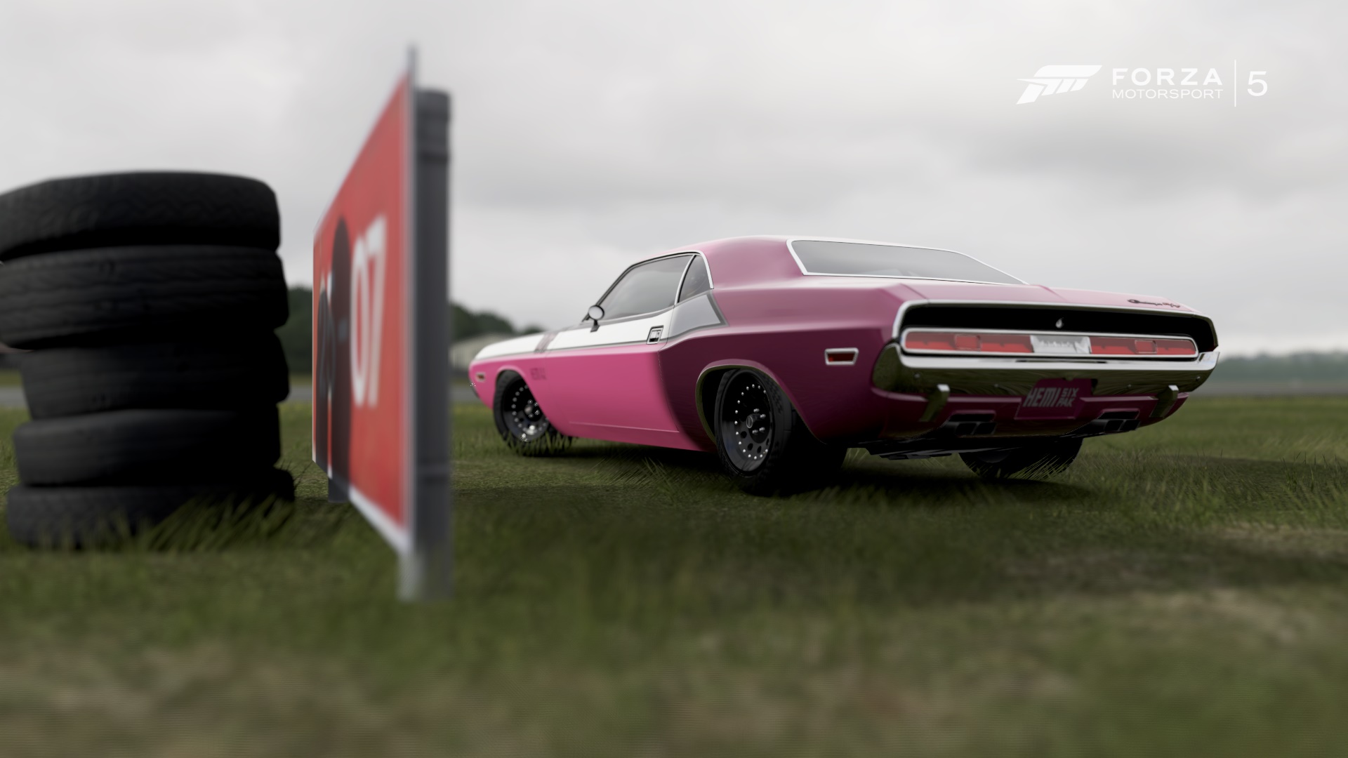 Car Muscle Cars Video Games Forza Motorsport Dodge Dodge Challenger Forza Motorsport 5 Pink Cars 1920x1080