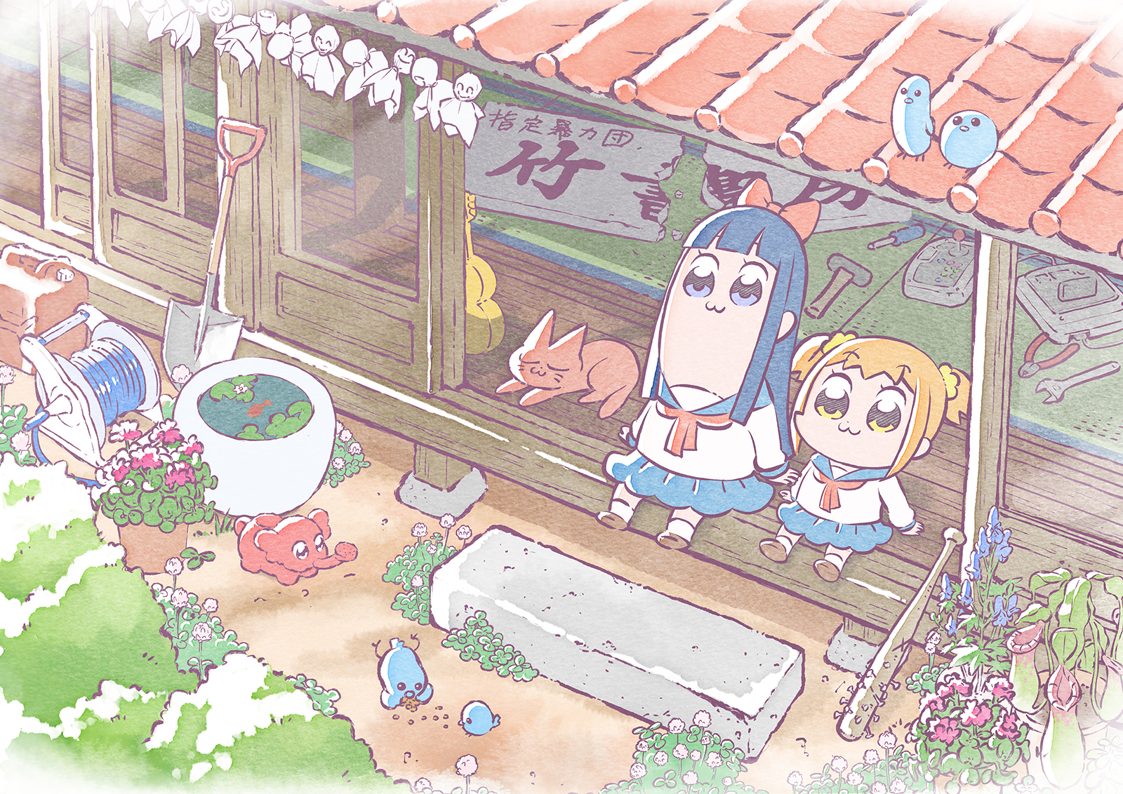 Poputepipikku Anime Girls Popuko Pipimi 1600x1132