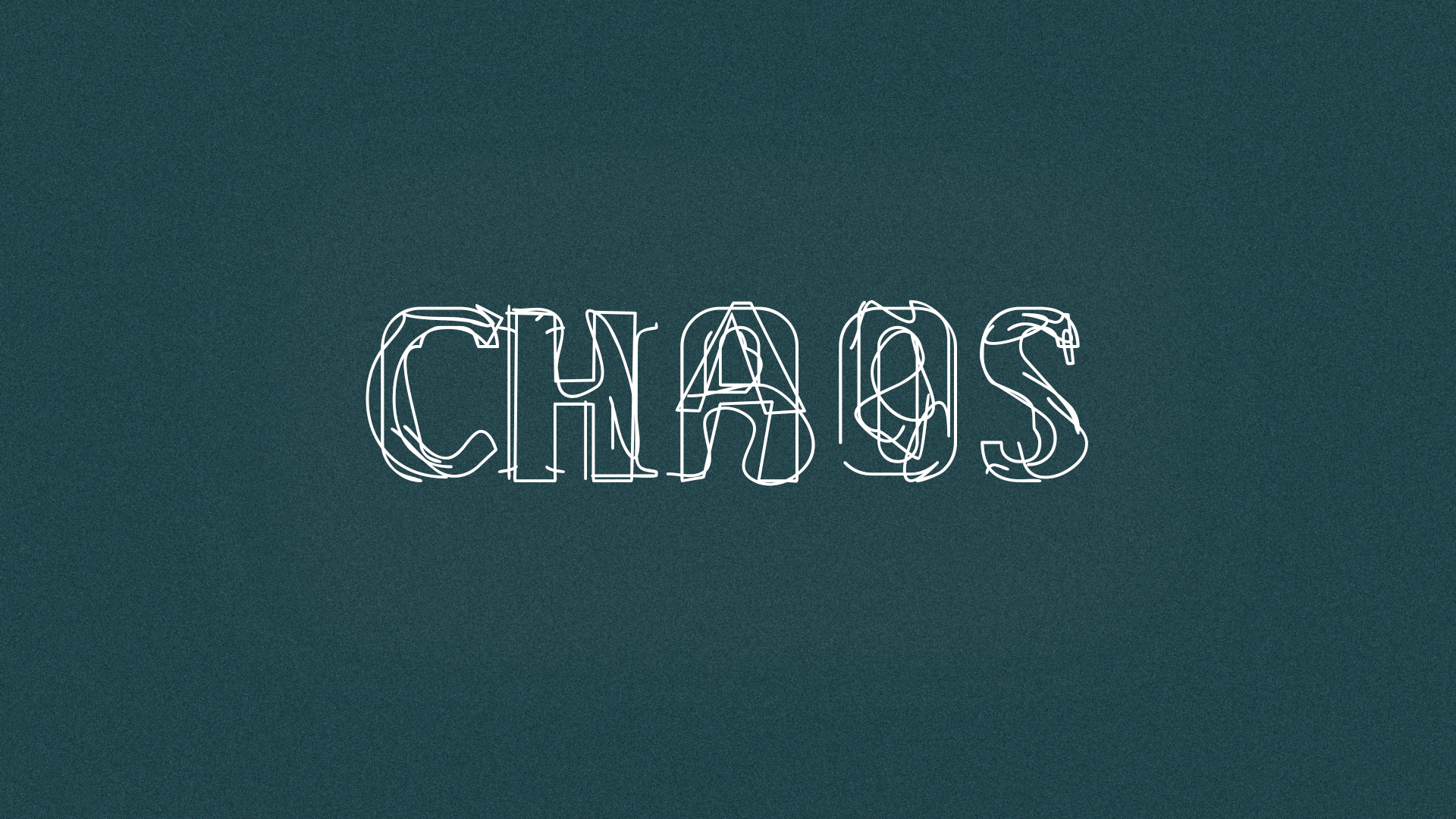 Chaos Typography Simple Background 1920x1080