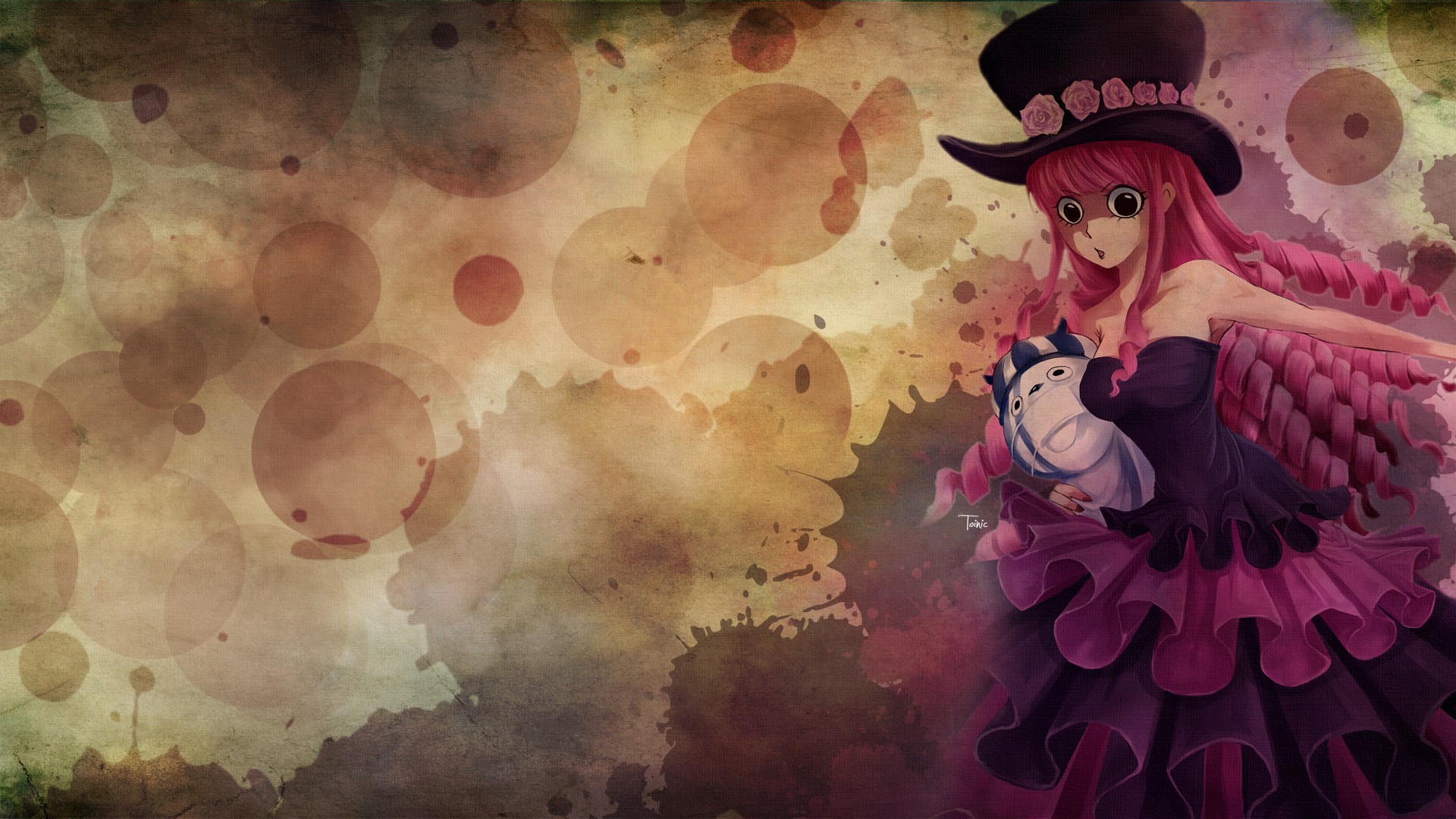 One Piece Perona Anime Girls Funny Hats Hat 1920x1080