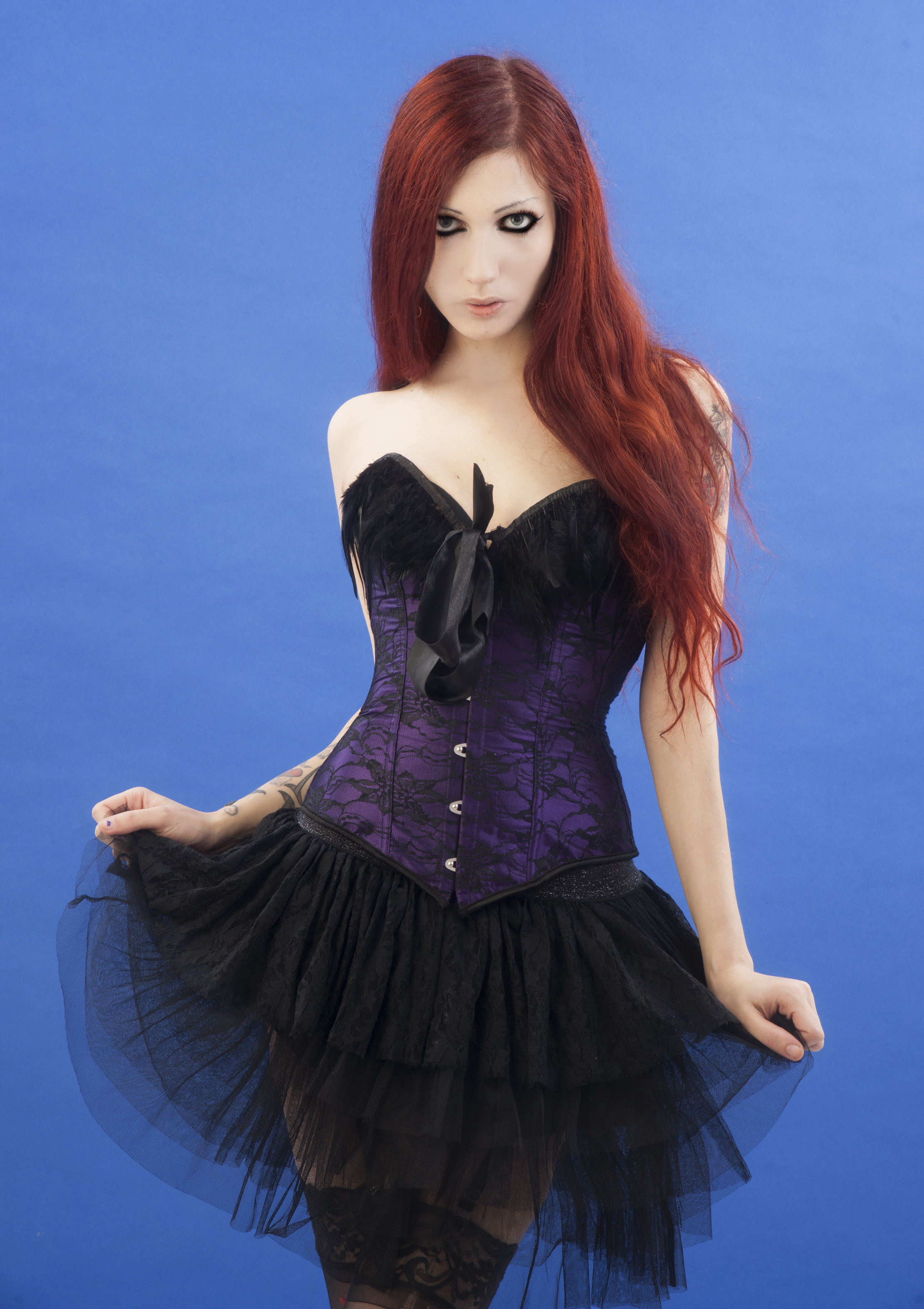 CradleOfDoll Women Gothic Skirt Goths Alternative Subculture Frontal View 2222x3148