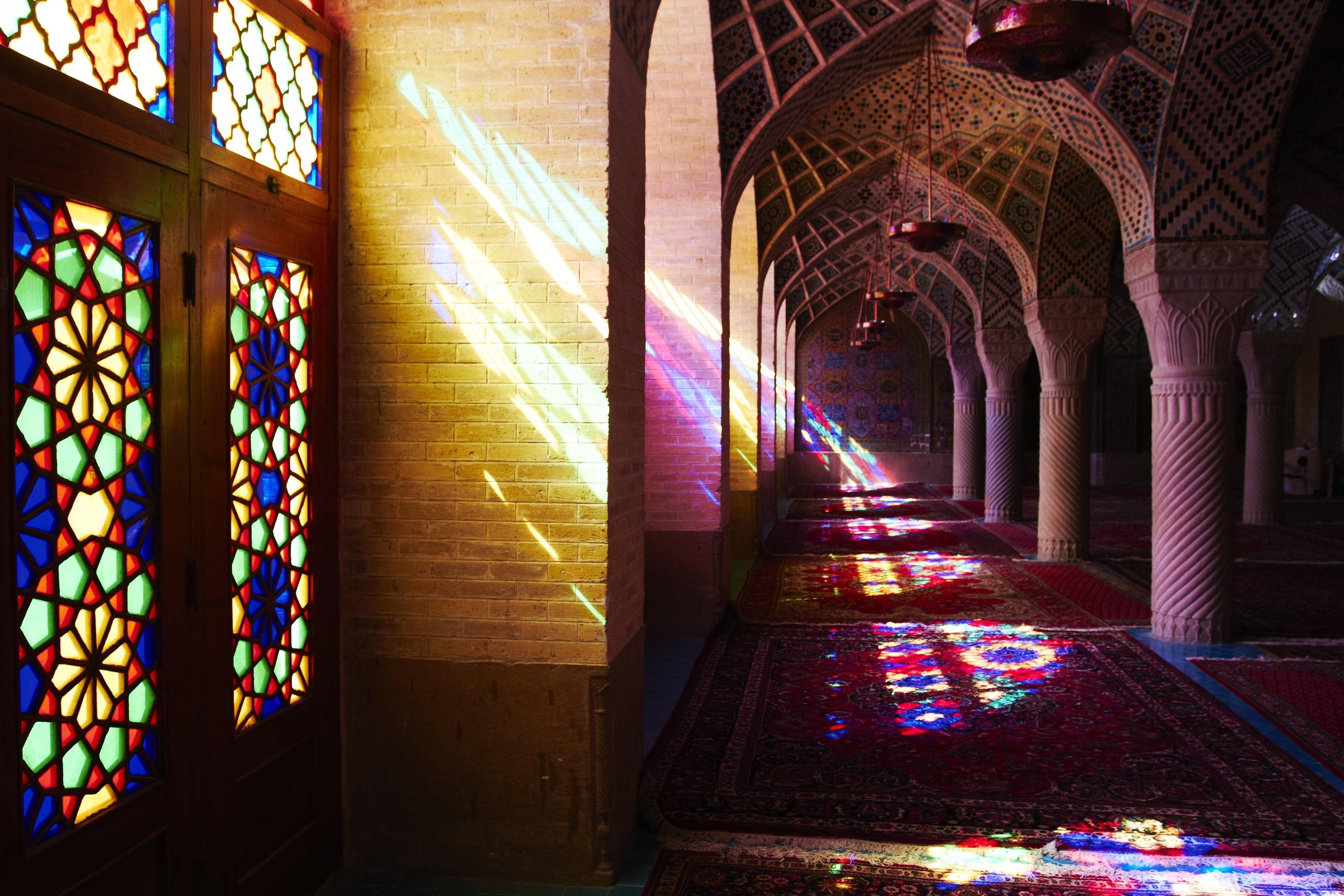 Stained Glass Indoors Carpets Islamic Architecture Old Building 2613x1742