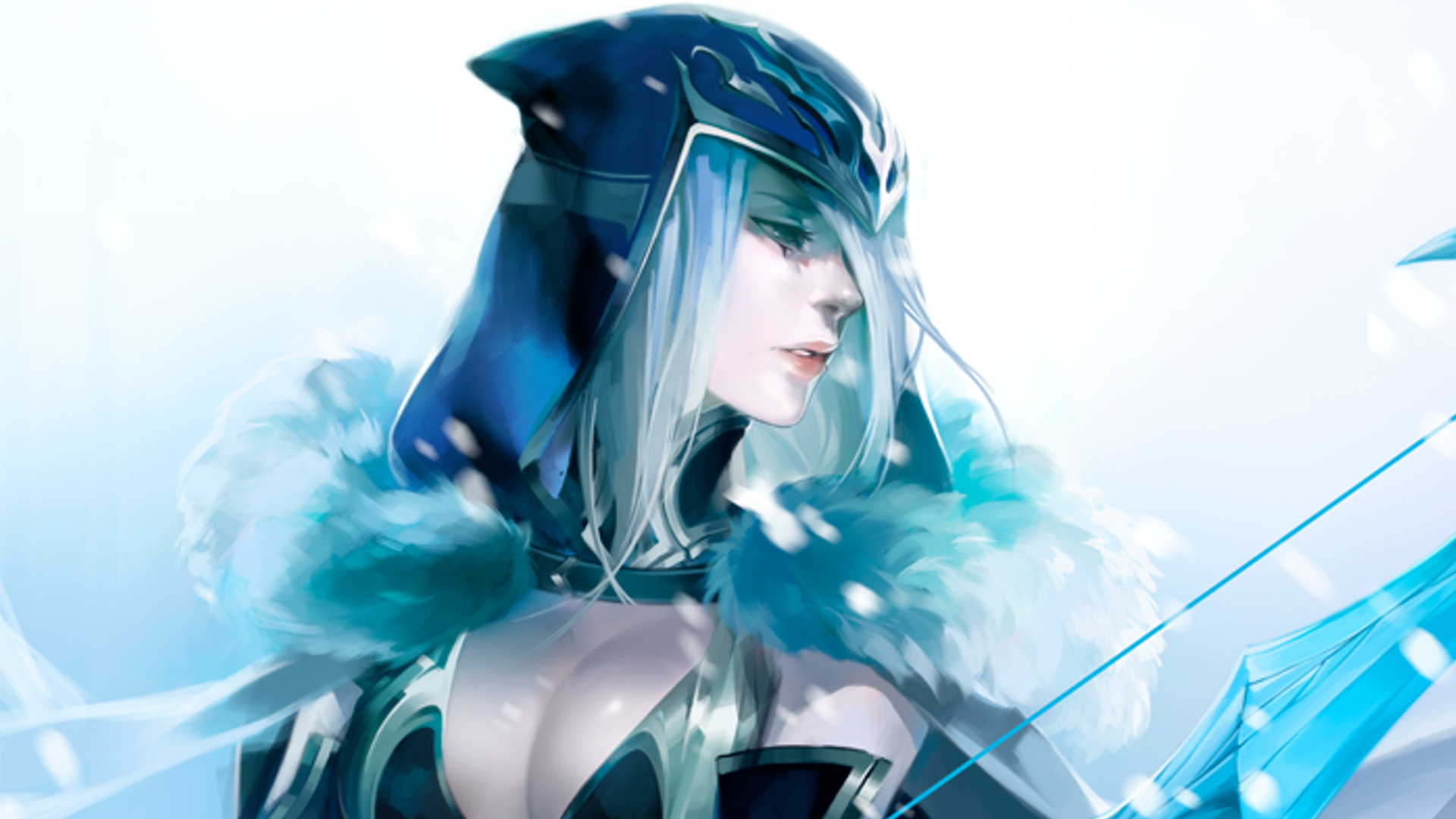 League Of Legends Ashe Cyan 1920x1080