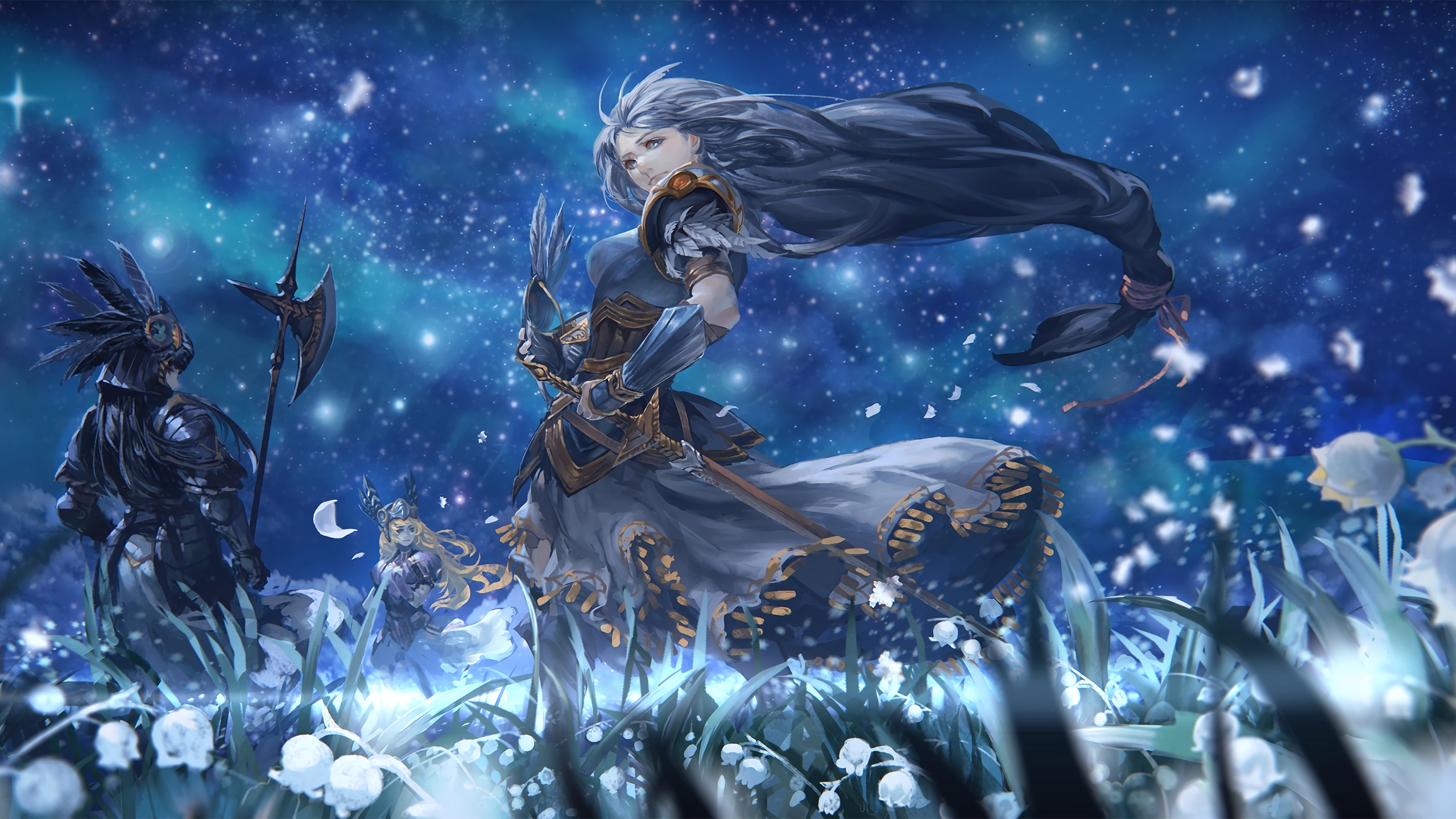 Hrist Valkyrie Lenneth Valkyrie Silmeria Valkyrie 2560x1440