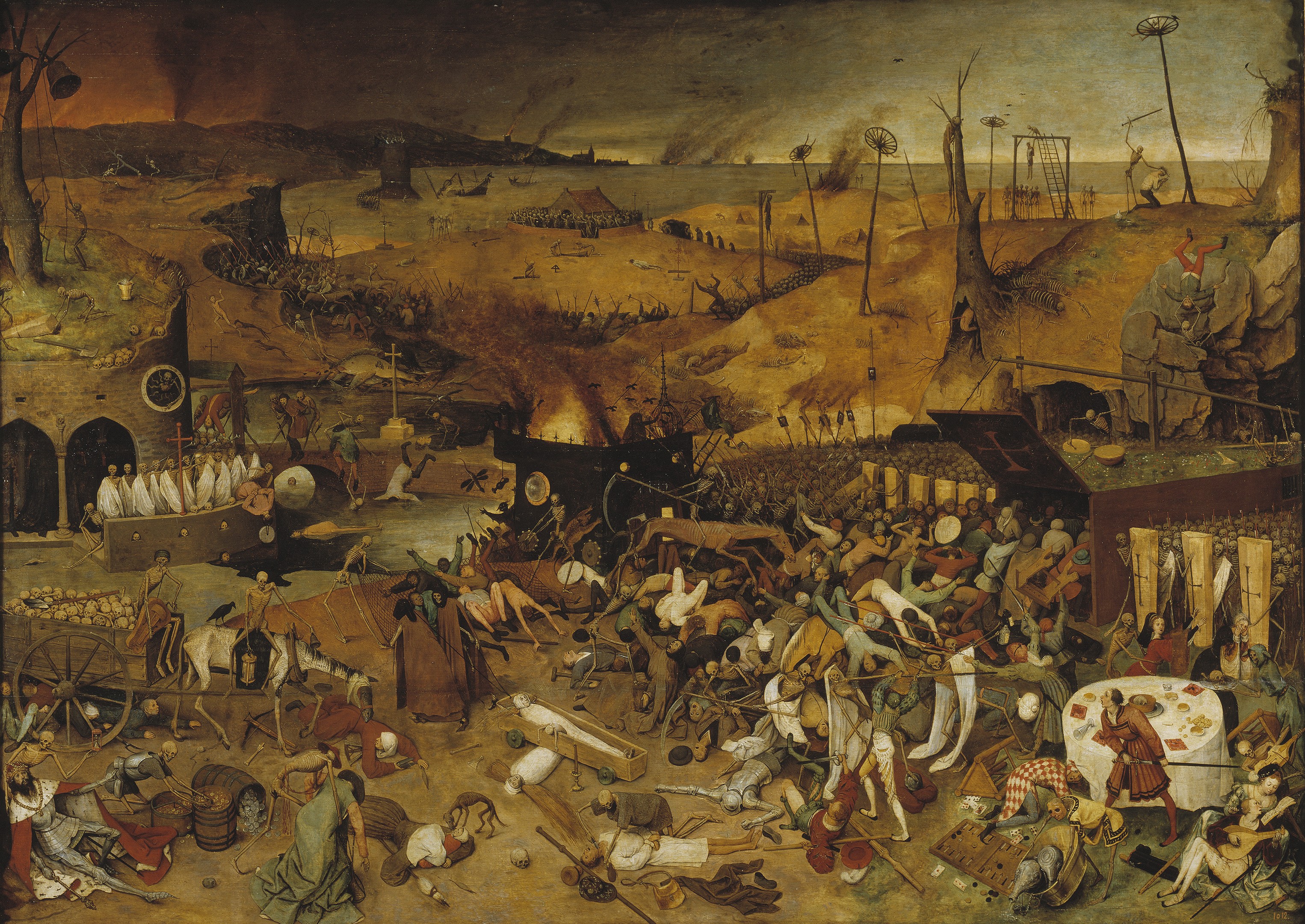 Painting Death Skeleton Classic Art Pieter Bruegel 3051x2161