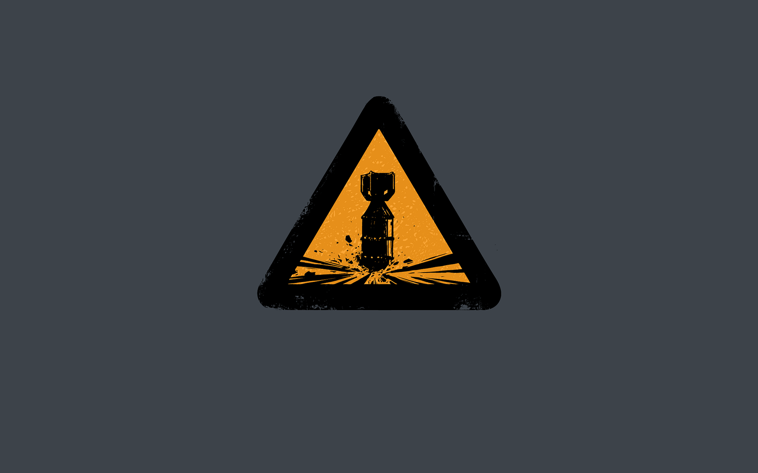 Warning Signs Nuclear Minimalism Caution 2560x1600
