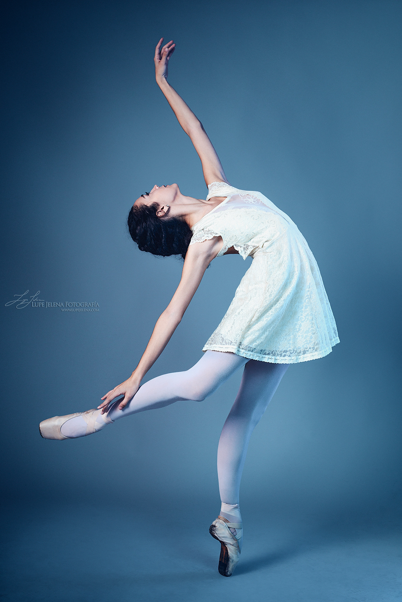 Lupe Jelena 500px Women Model Ballerina Blue Dancer 1367x2048
