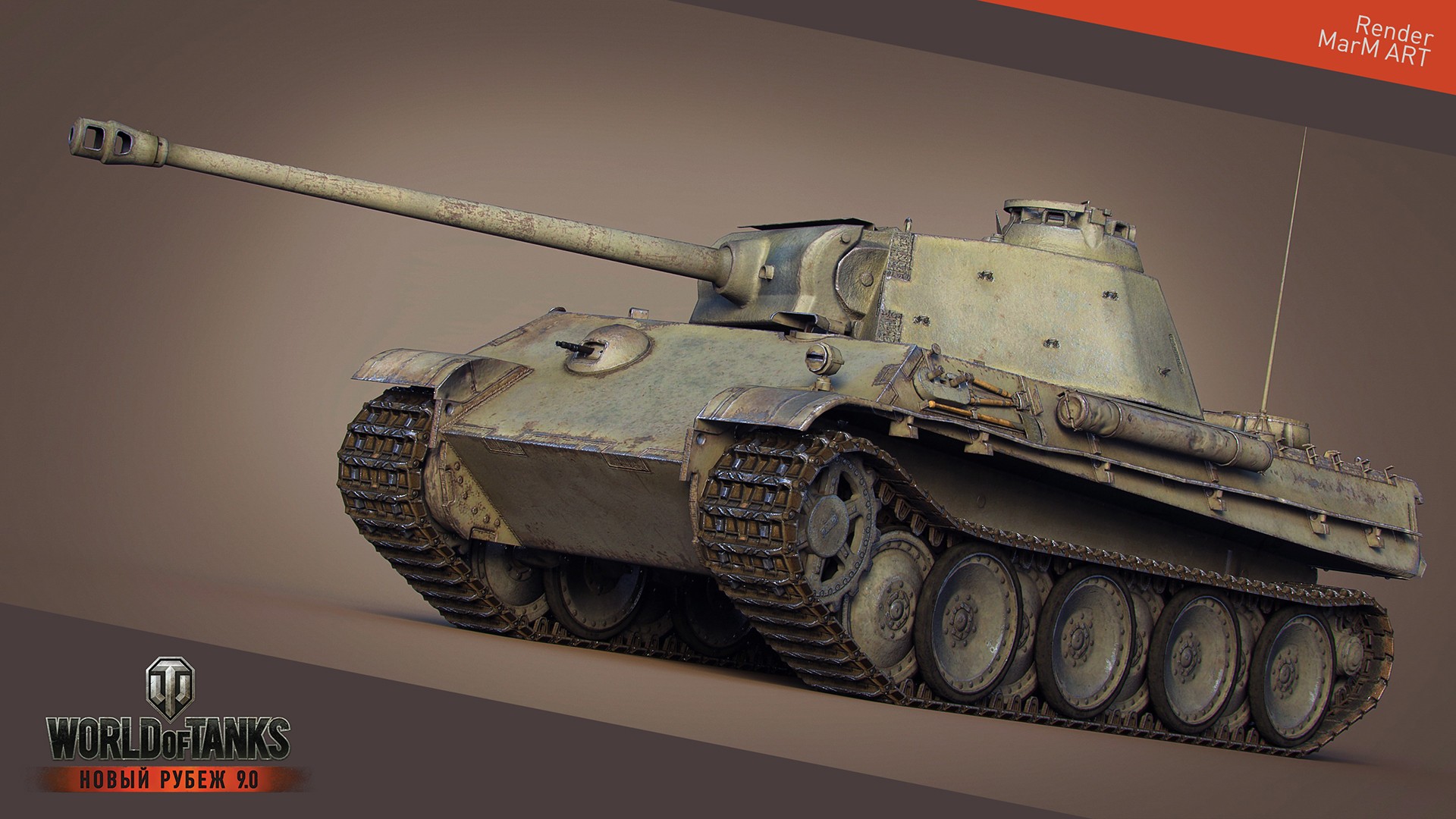 World Of Tanks Tank Wargaming Video Games Render Pzkpfw V Panther Panther Tank 1920x1080