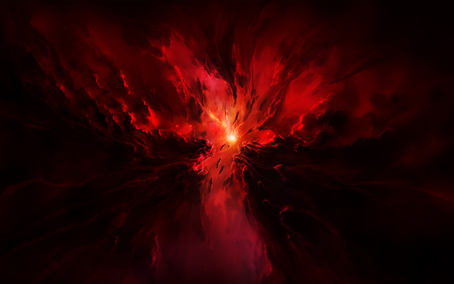 Space Artwork Science Fiction Universe Red Abstract Space Clouds Red Star Stars Space Art Nebula Dig 1920x1200